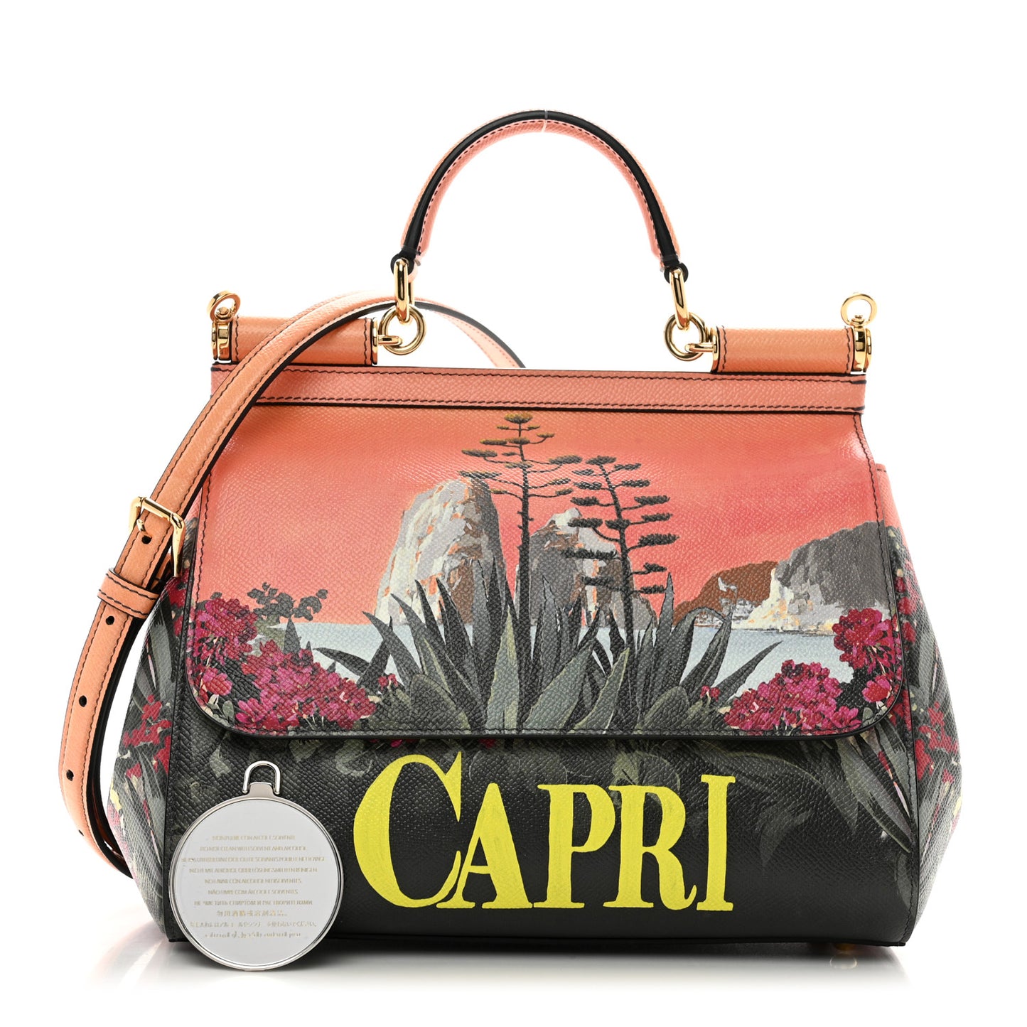Dauphine Capri Printed Medium Miss Sicily Satchel Multicolor