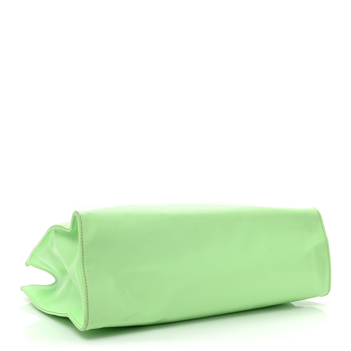 Vegan Leather Medium Shopping Bag Double Mint