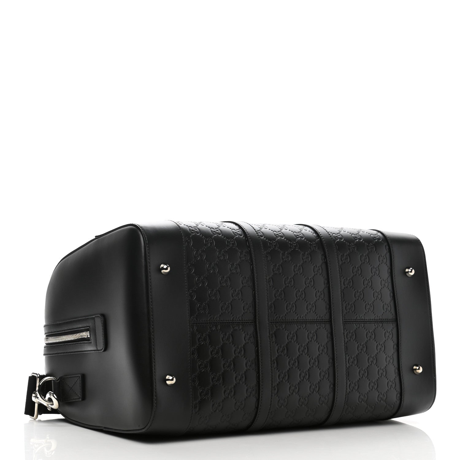Gucci Guccissima Signature Medium Duffle Black 3 of 9