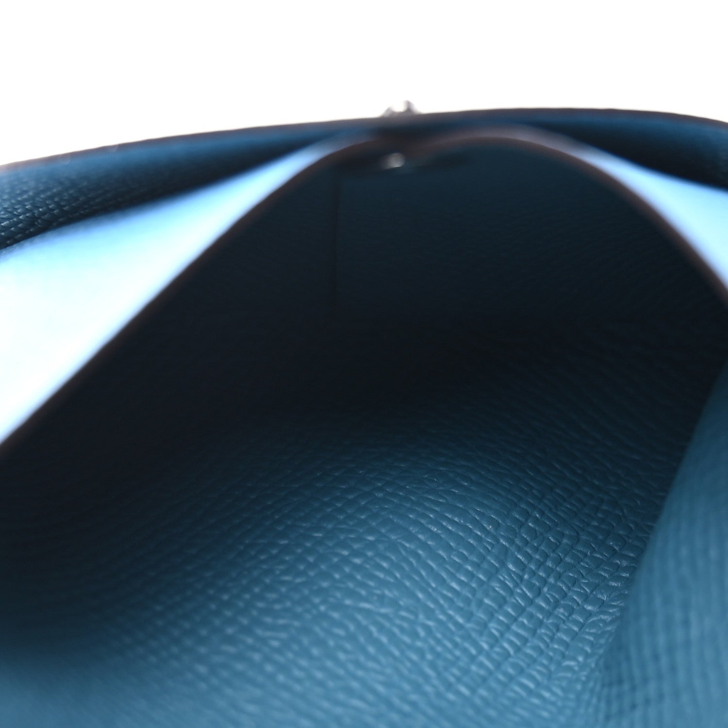 Hermes Epsom Horseshoe Bastia Coin Purse Celeste New Bleu Jean 5 of 7