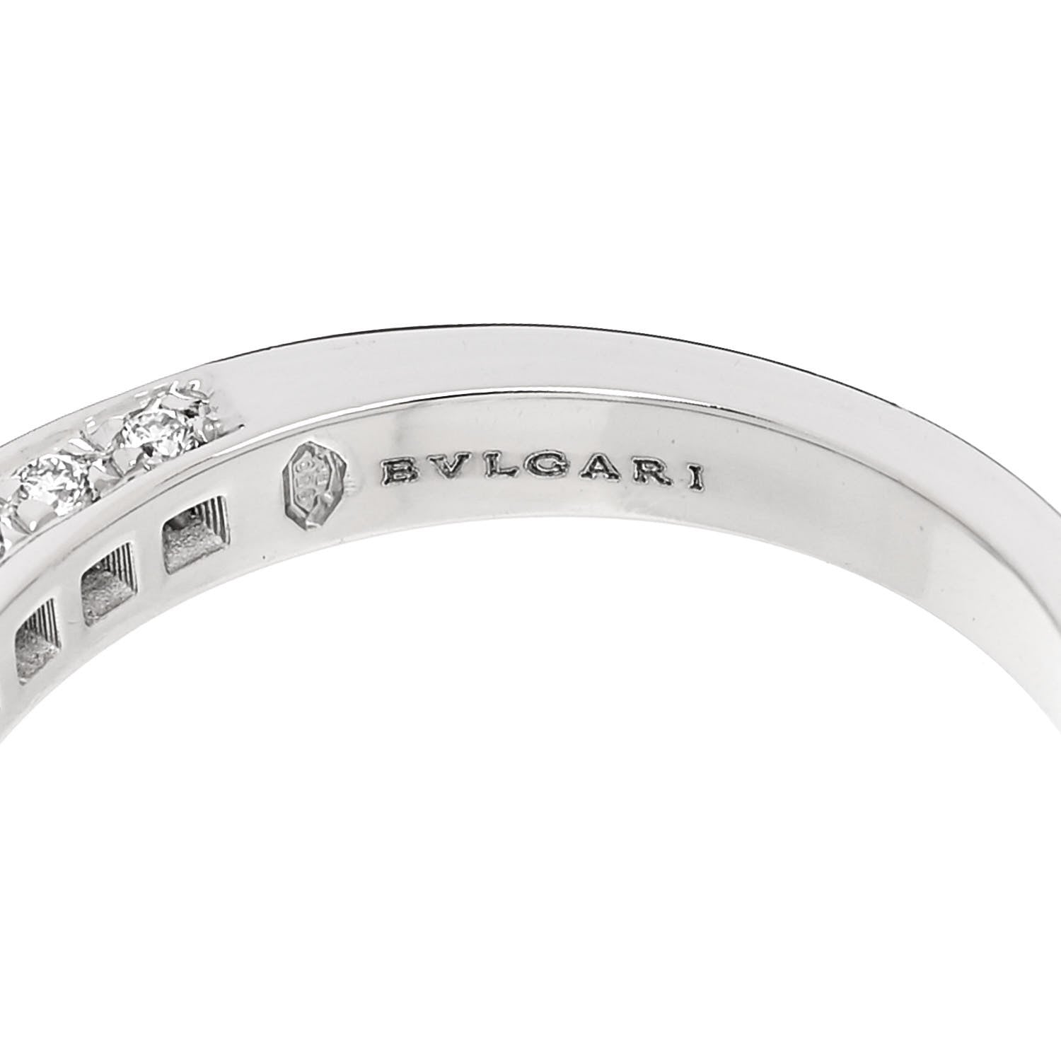 Bulgari Platinum Diamond .34ct B.Zero1 Engagement Ring 53 6.5 5 of 7
