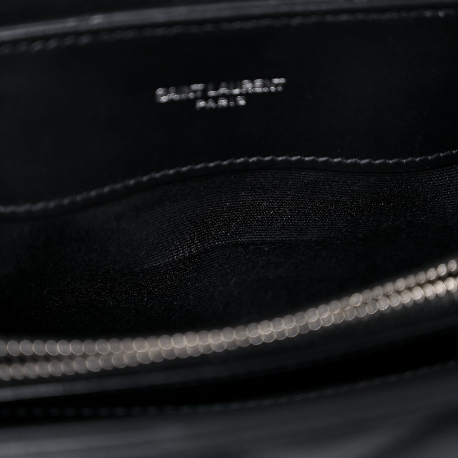 Saint Laurent Calfskin Y Quilted Monogram Small Loulou Chain Satchel Black 12 of 16