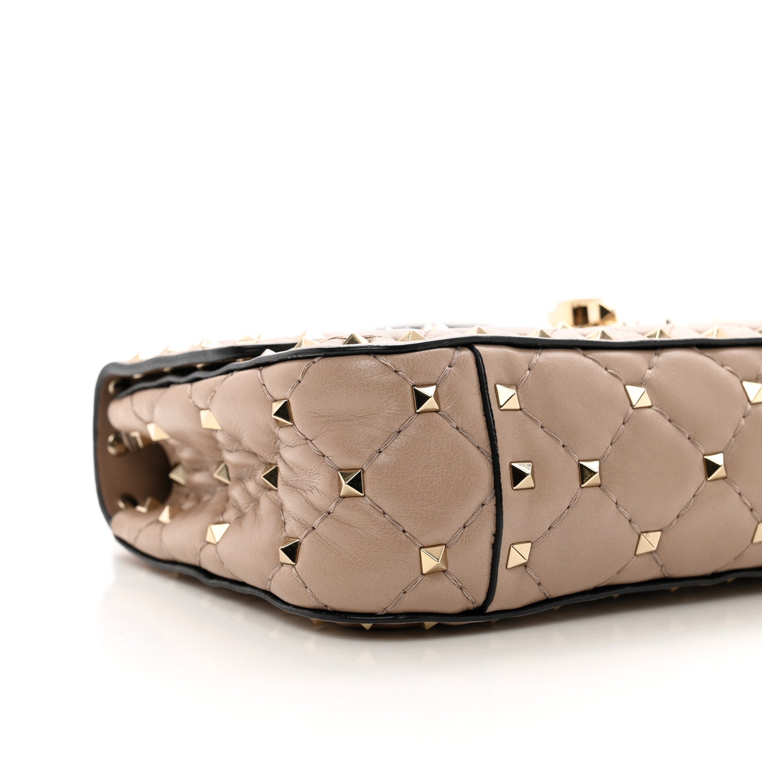 Valentino Garavani Nappa Small Rockstud Spike Shoulder Bag Poudre 8 of 11