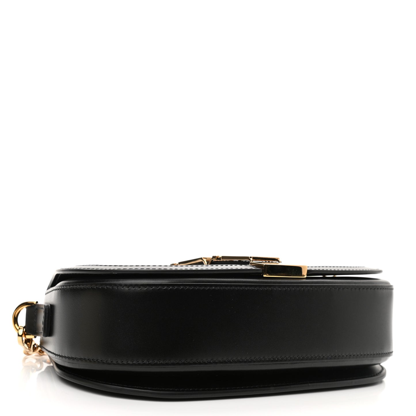 Calfskin Medium Greca Goddess Shoulder Bag Black