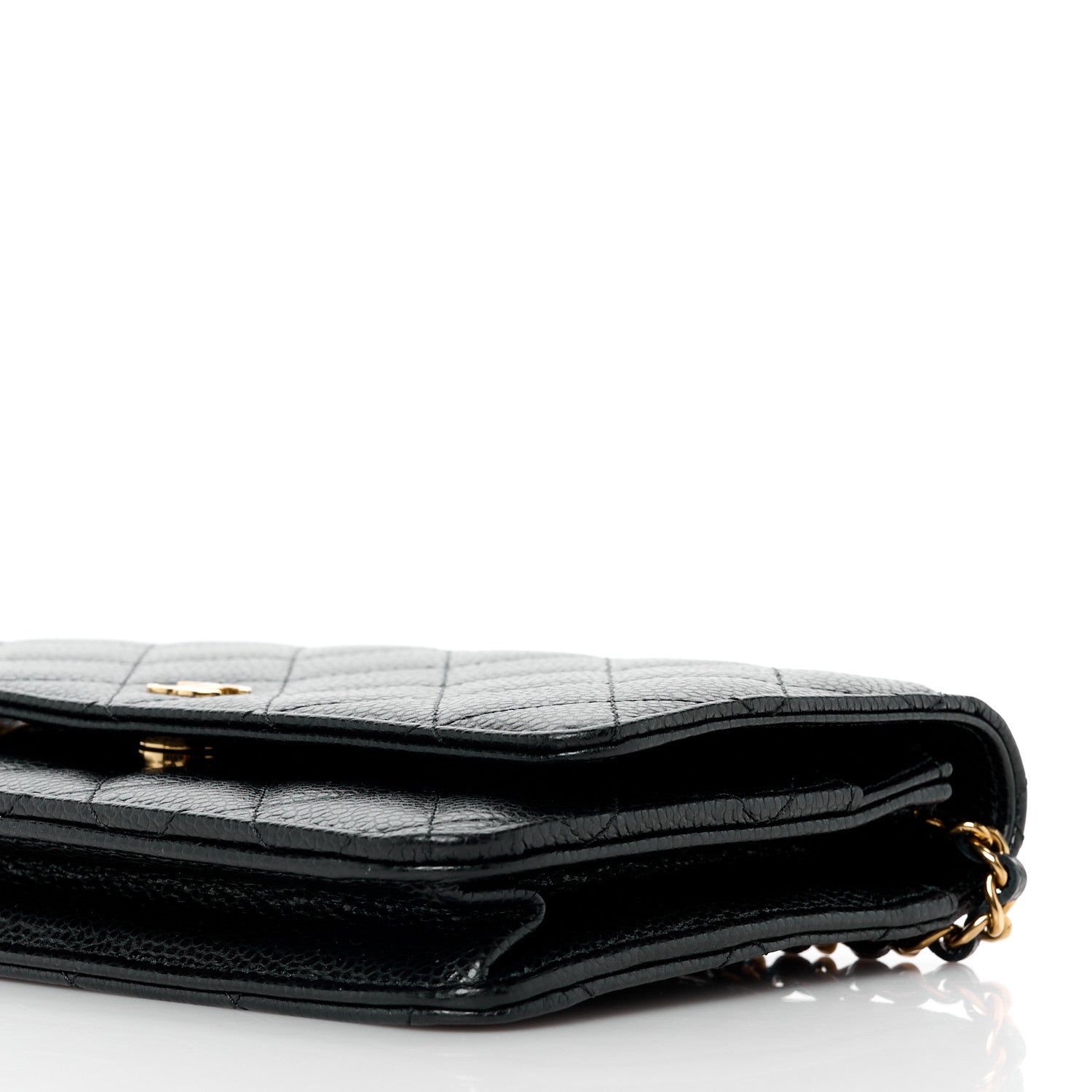 Chanel Caviar Quilted Wallet on Chain WOC Black 10 of 11