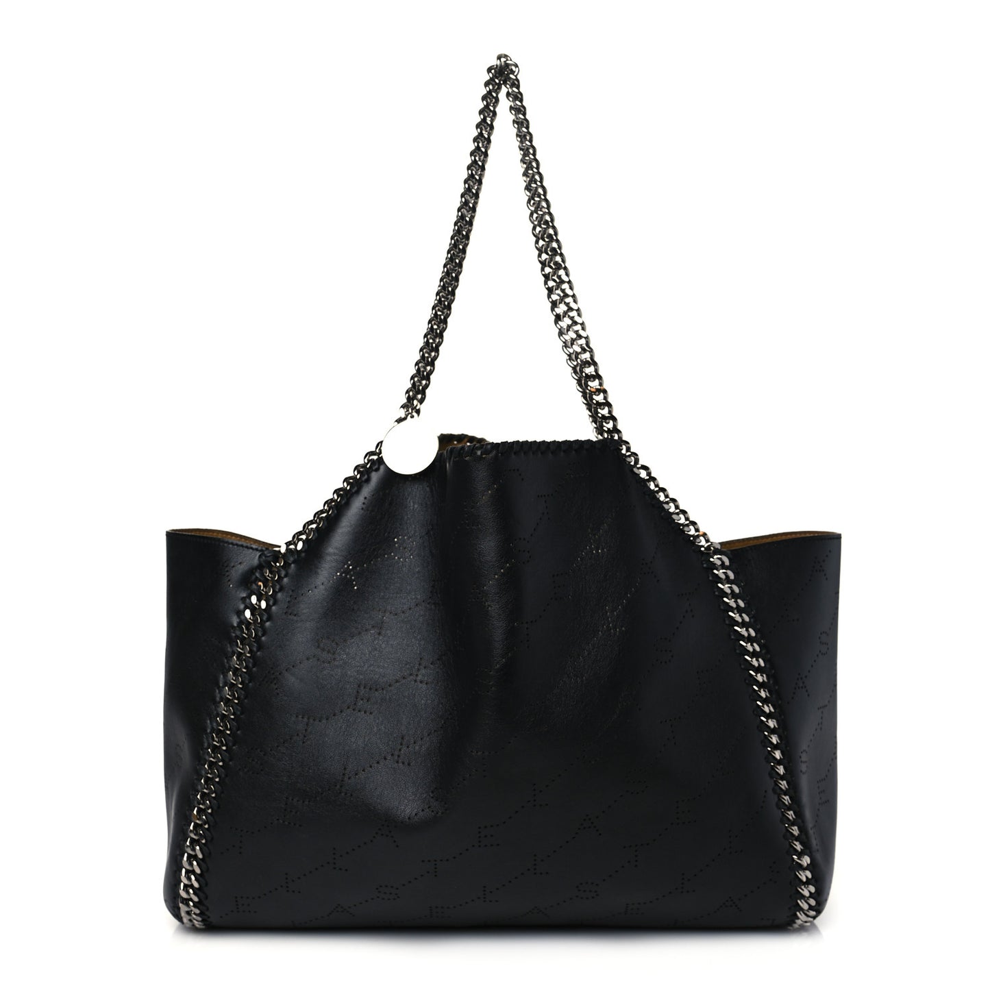Eco Alter Nappa Perforated Logo Falabella Reversible Tote Black