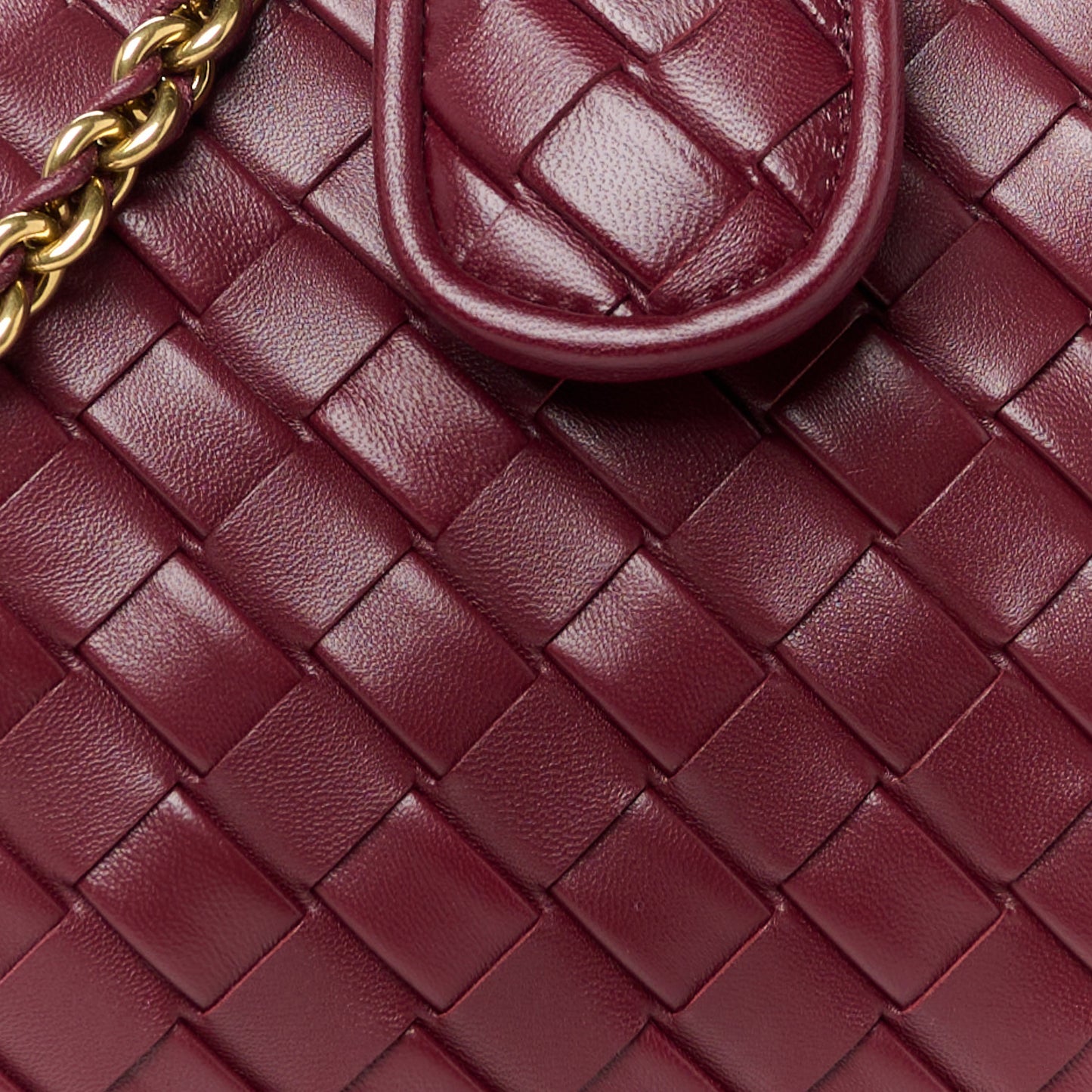 Nappa Intrecciato Teen The Lauren 1980 Clutch With Chain Barolo