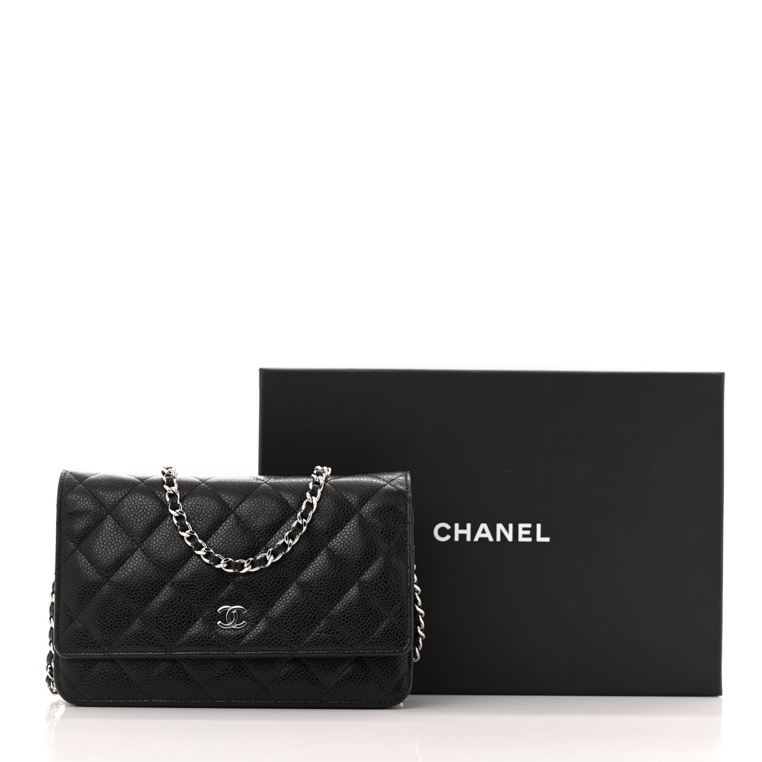Chanel Caviar Quilted Wallet on Chain WOC Black 13 of 13