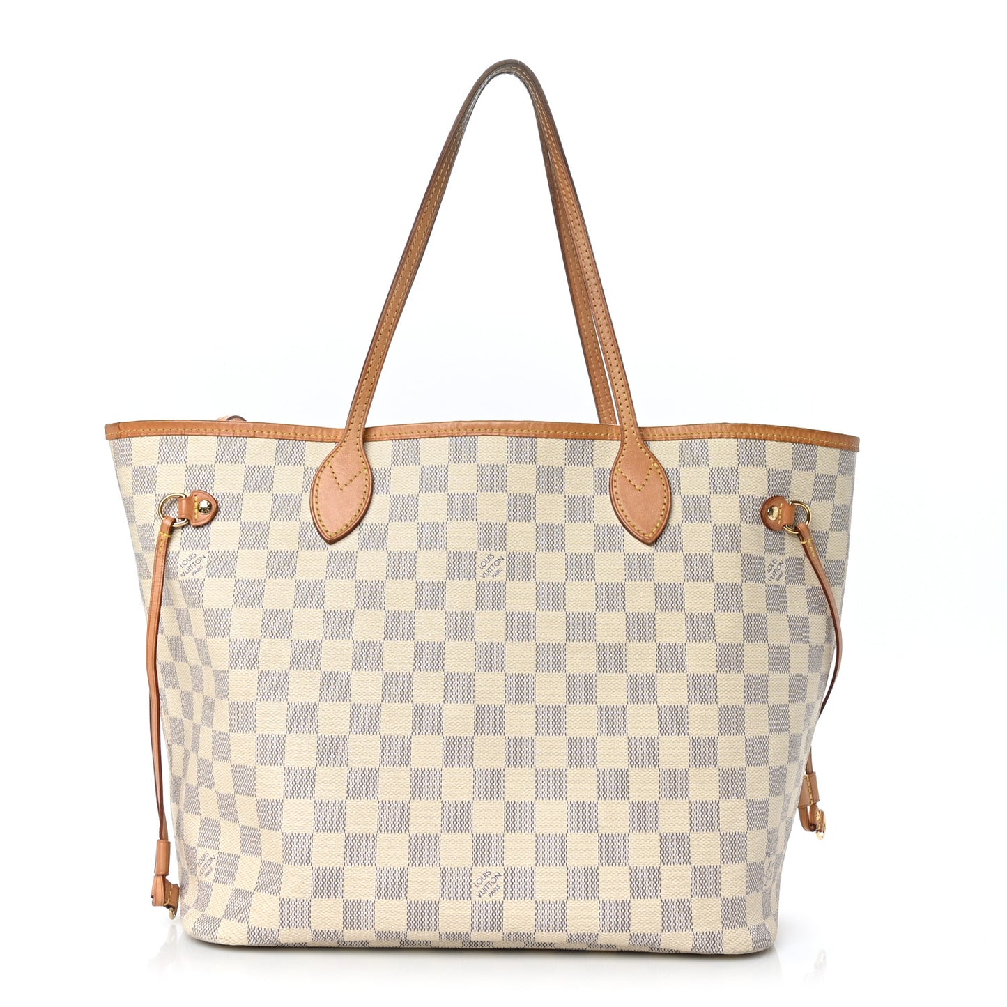 Damier Azur Neo Neverfull MM Rose Ballerine