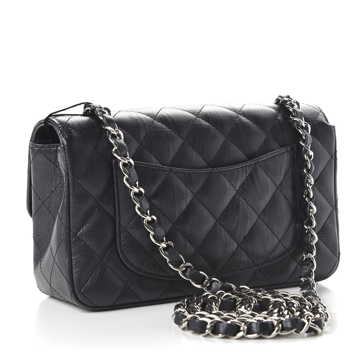 Chanel Calfskin Quilted Mini Rectangular Flap Black 3 of 10