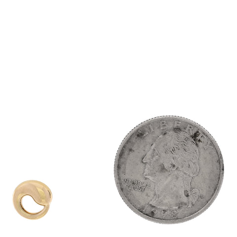 18K Yellow Gold 9mm Elsa Peretti Mini Eternal Circle Pendant