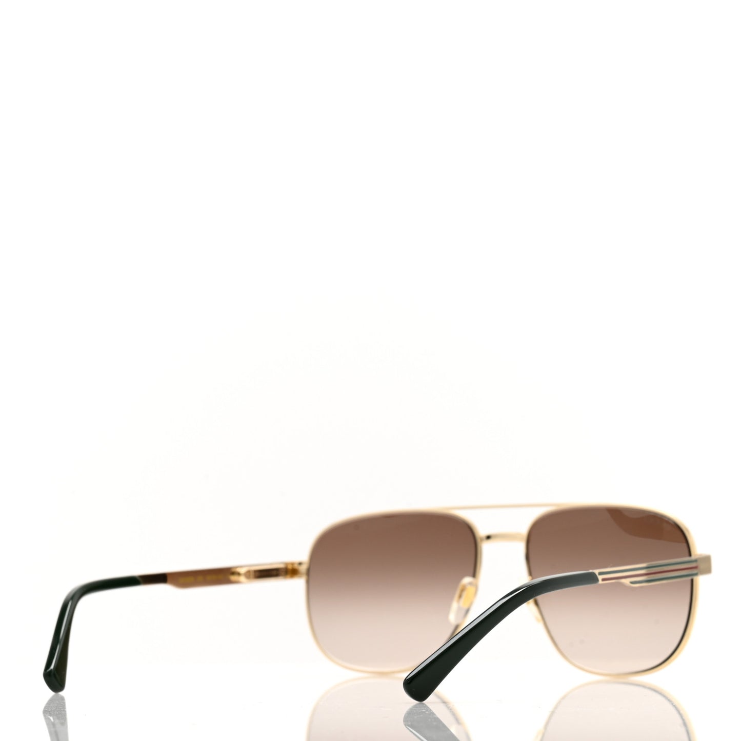 Metal Acetate Navigator Frame Sunglasses GG1223S XL Gold