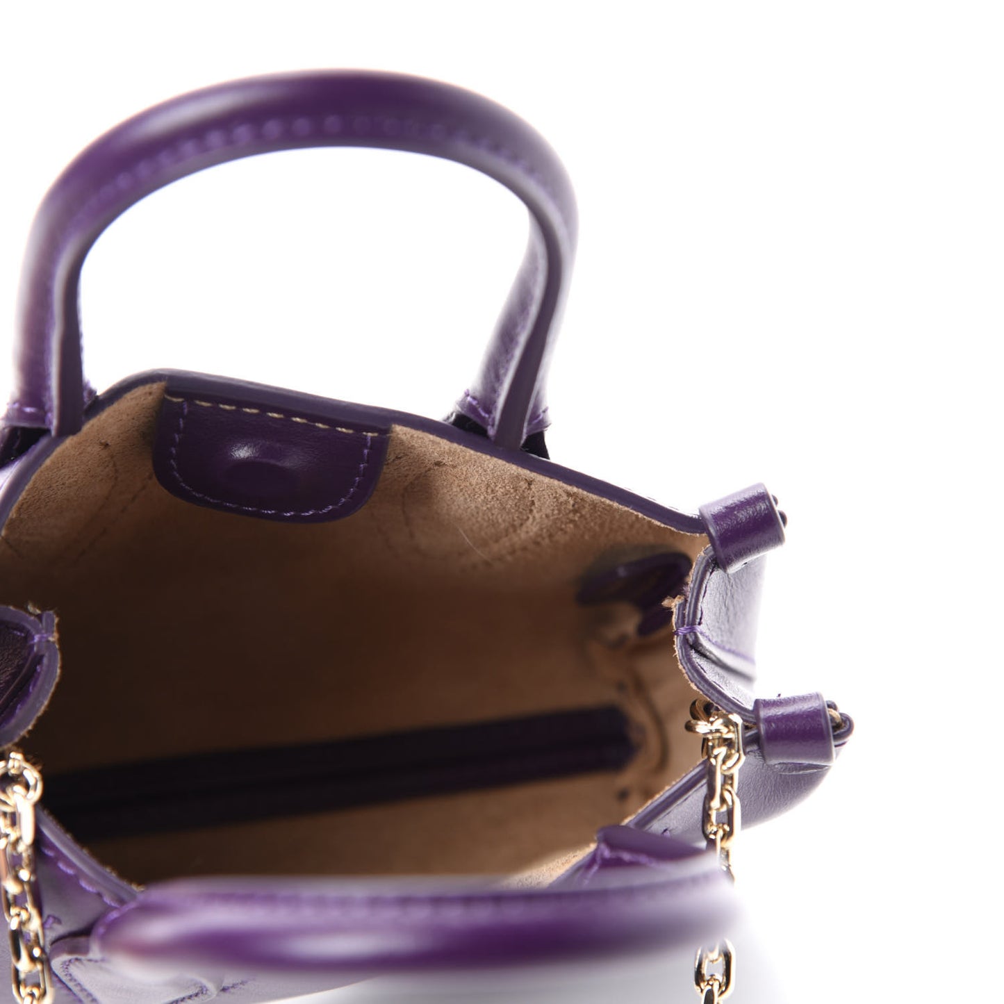 Smooth Calfskin Micro Le Journee Dark Purple