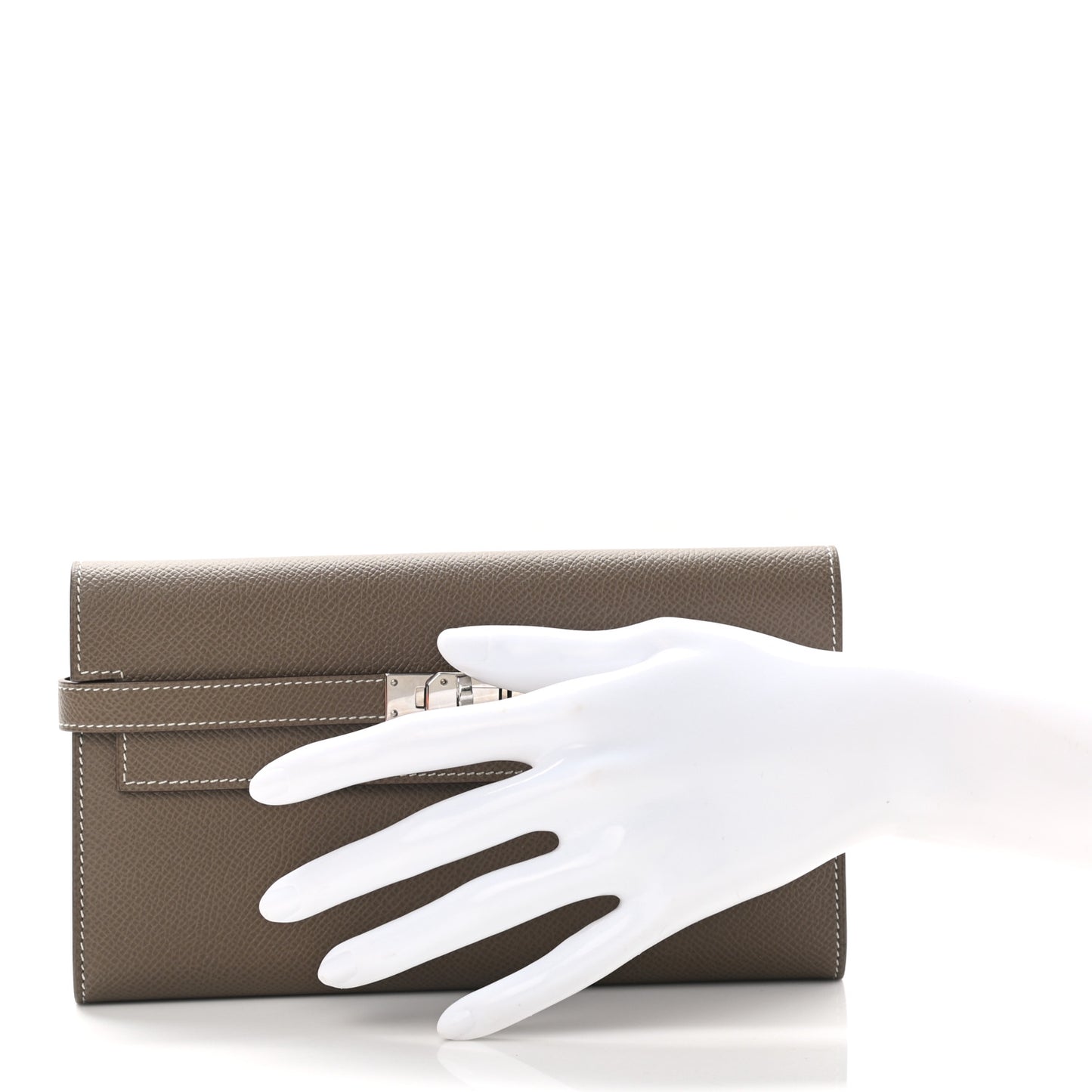 Epsom Kelly Longue Wallet Etoupe