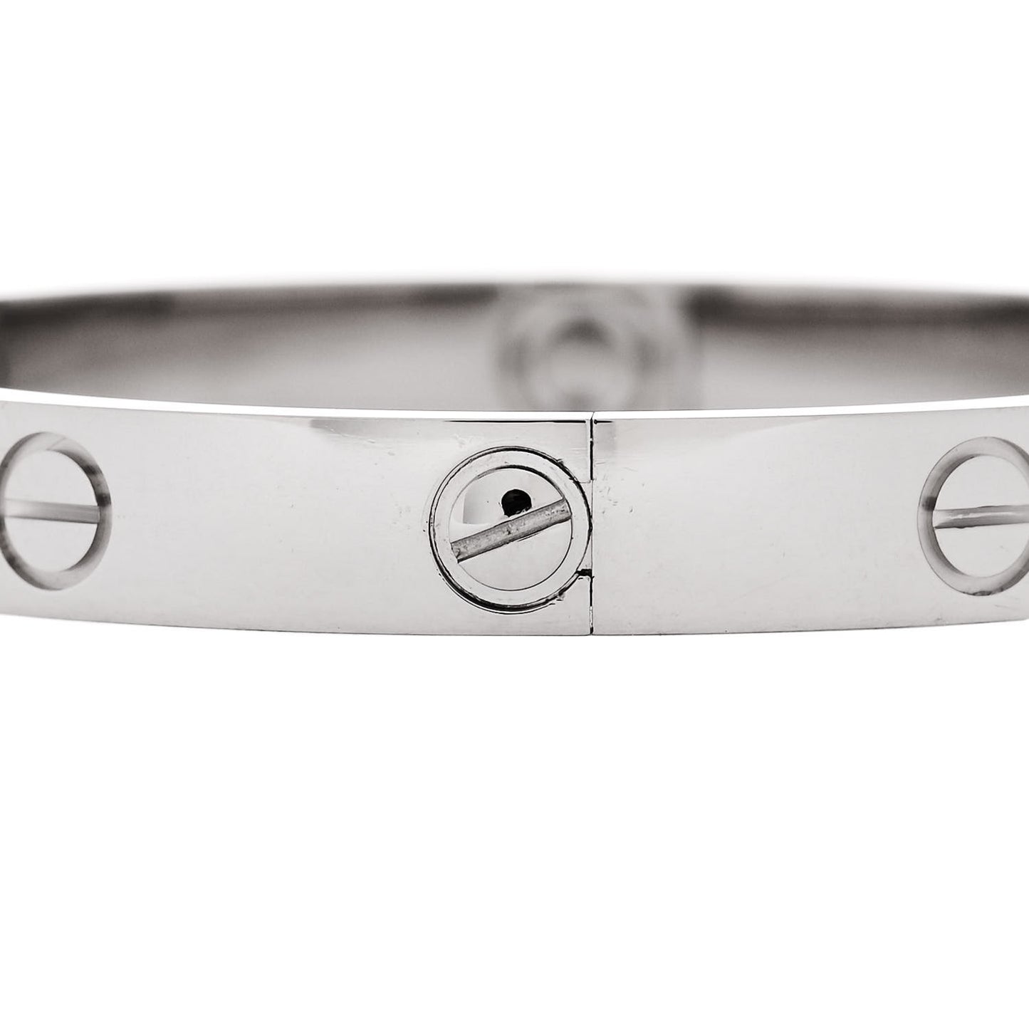 18K White Gold LOVE Bracelet 16
