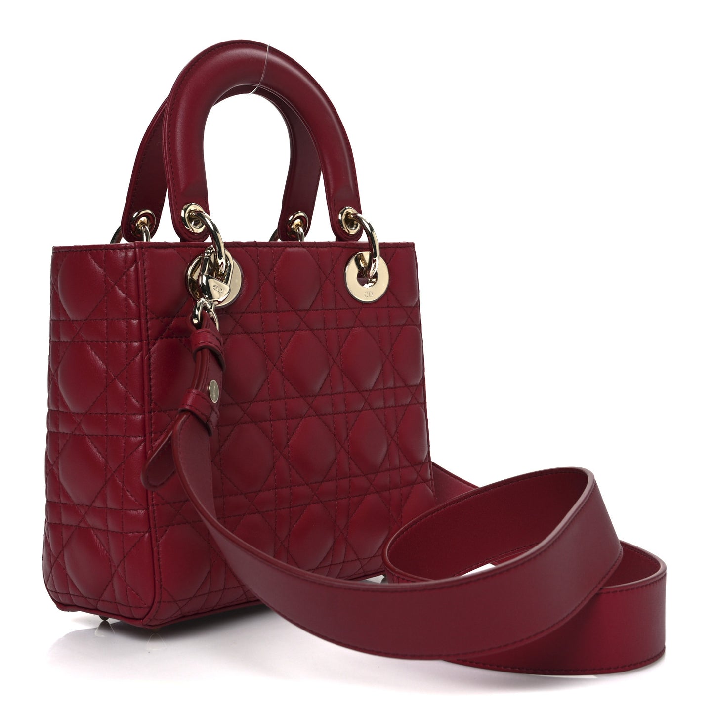 Lambskin Cannage Small My ABCDior Lady Dior Red