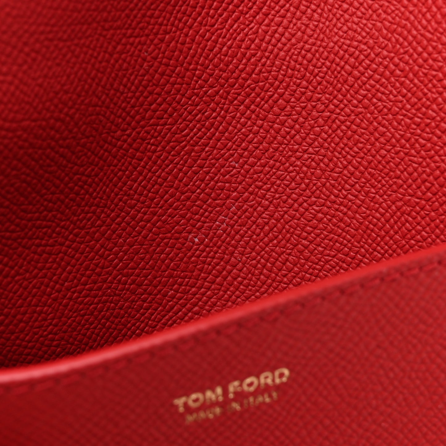 Grained Calfskin Medium Double Strap Jennifer Crossbody Red