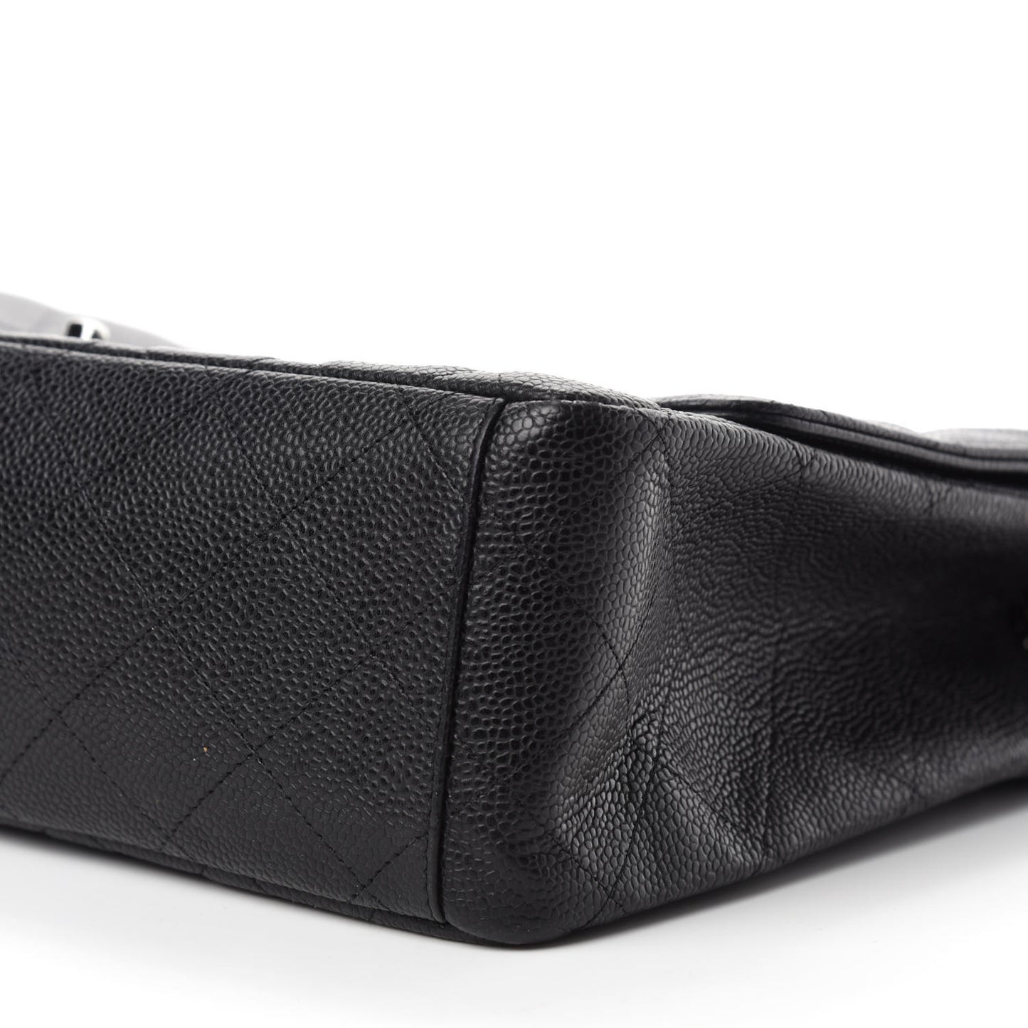 Caviar Quilted Maxi Single Flap Black