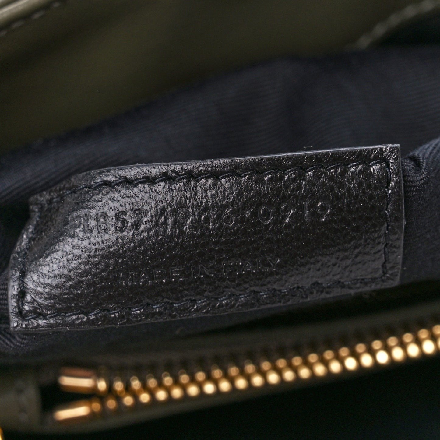 Calfskin Y Quilted Monogram Medium Loulou Chain Satchel Military Olive