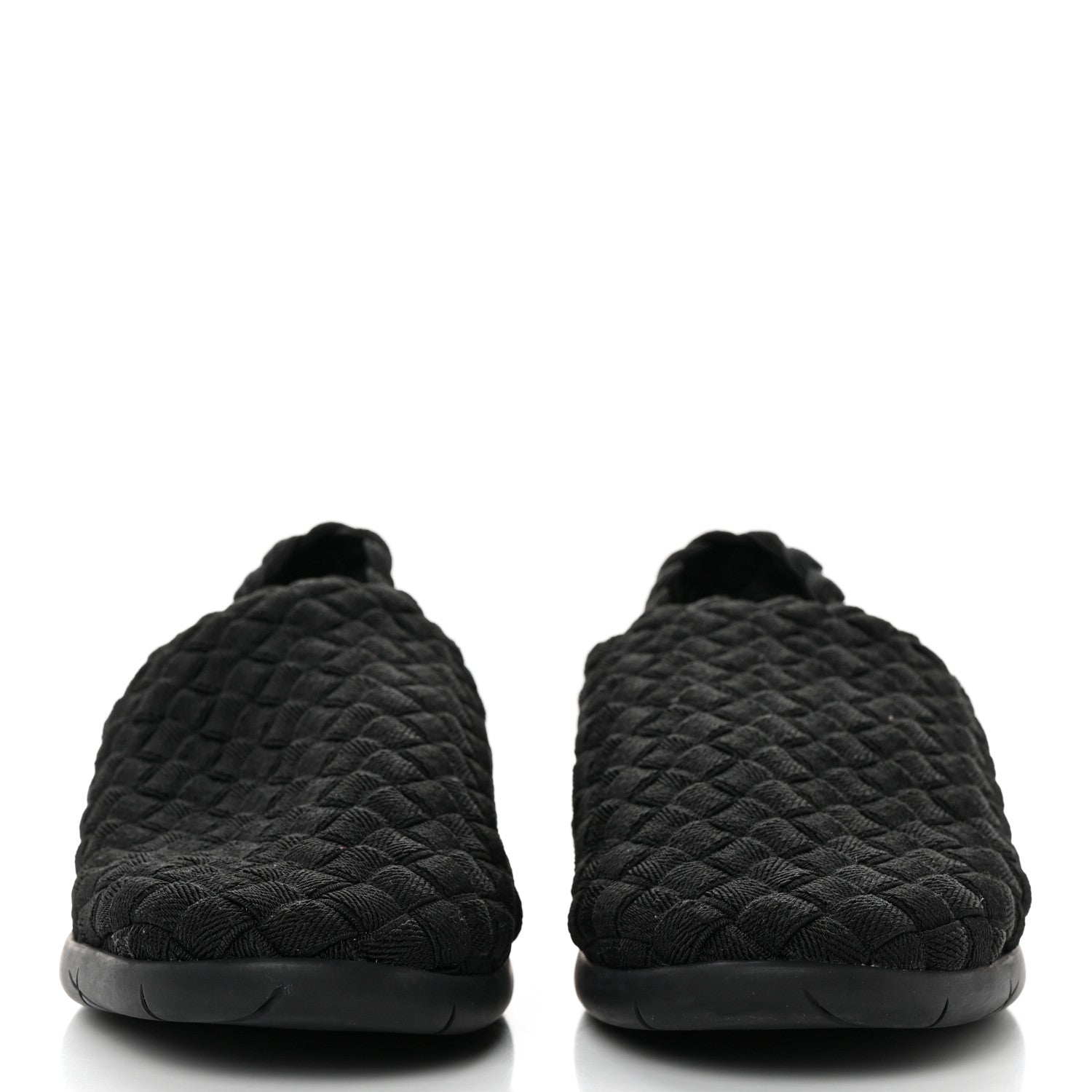 Bottega Veneta Intrecciato Women's Slip-On Sneakers 36 Black 2 of 8