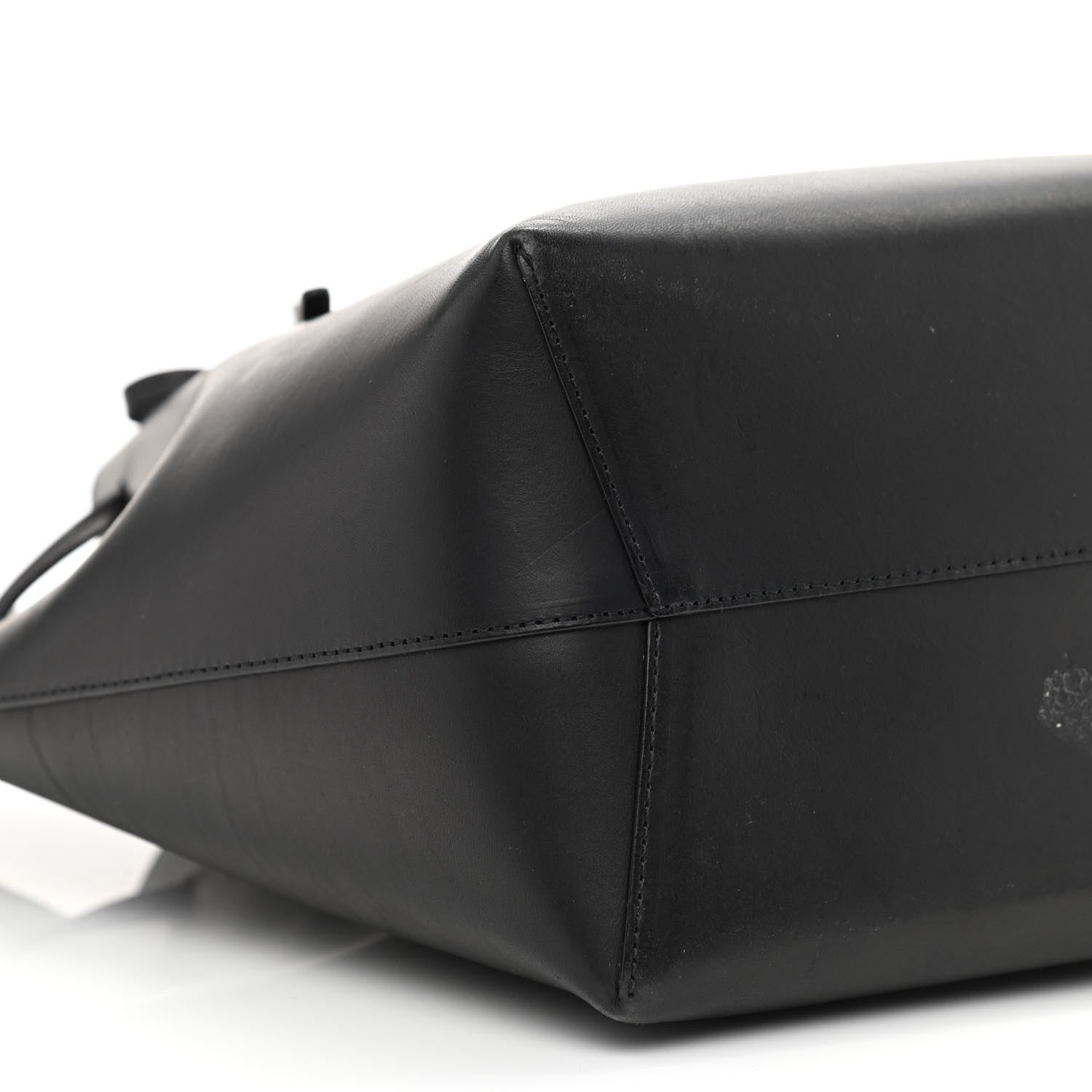 Mansur Gavriel Vegetable Tanned Calfskin Bucket Bag Black Dolly 11 of 12