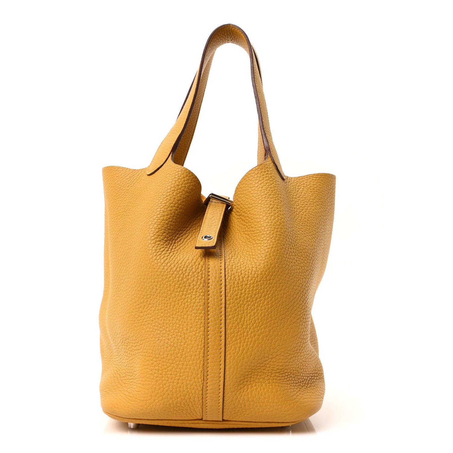 Hermes Taurillon Clemence Picotin Lock 22 MM Jaune Ambre 1787247