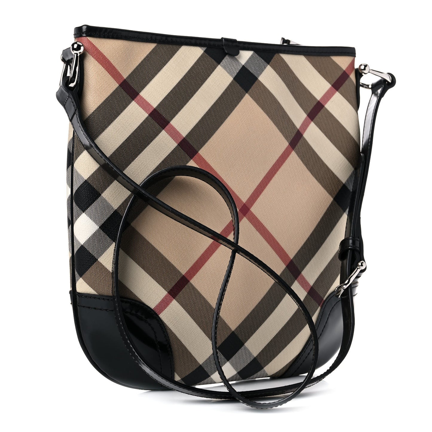 Supernova Check Small Dryden Crossbody Bag Black