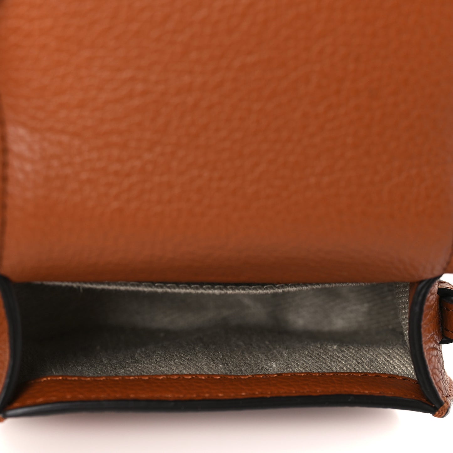 Calfskin Nano Marcie Saddle Bag Tan