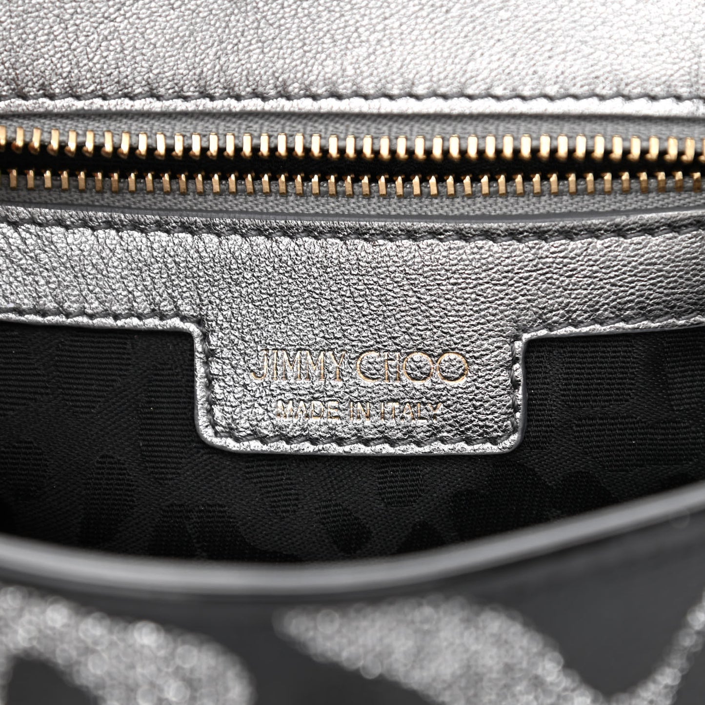Glitter Mini Ruby Chain Crossbody Anthracite