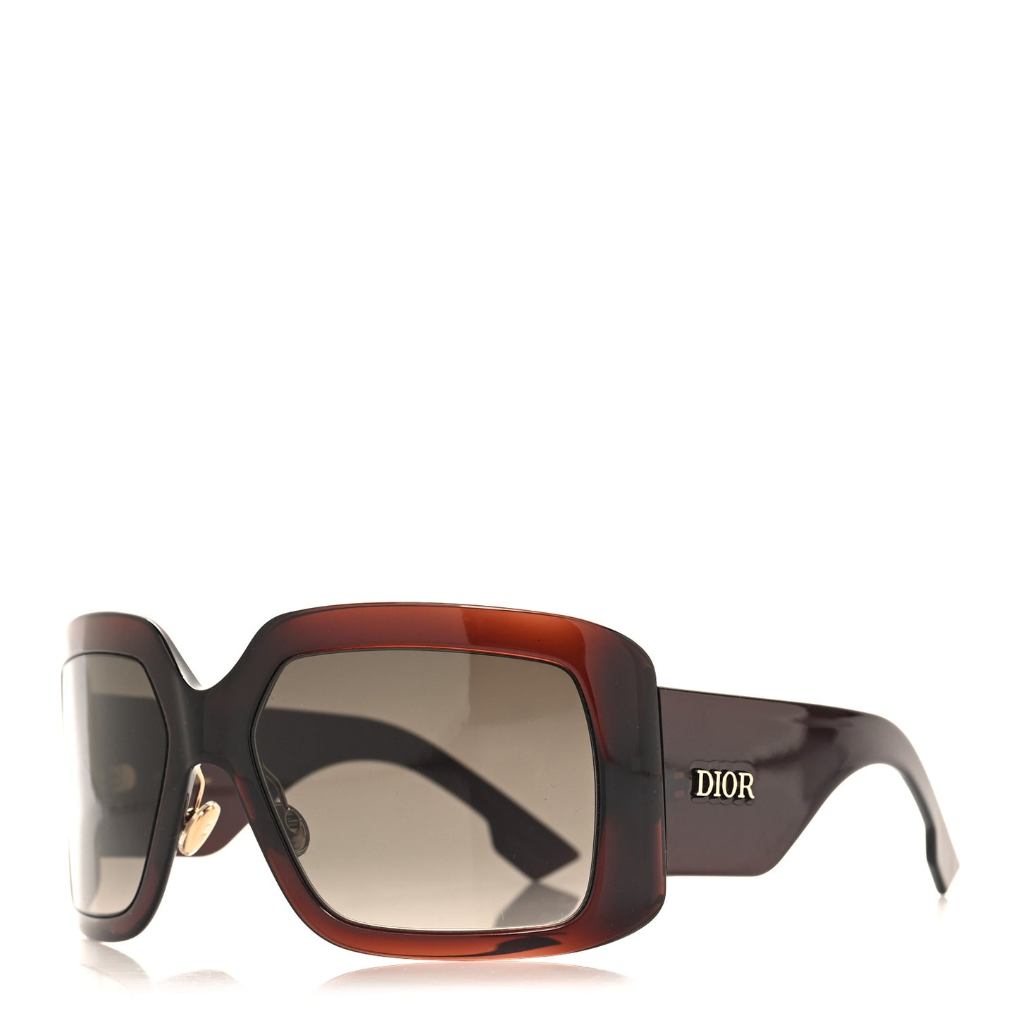 Acetate Dior SoLight2 Square Sunglasses Brown