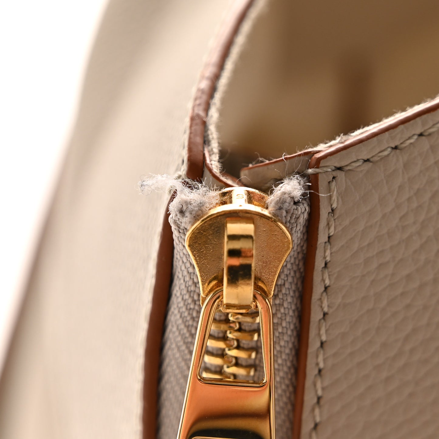 Grained Calfskin Small Hammock Shoulder Bag Light Ghost