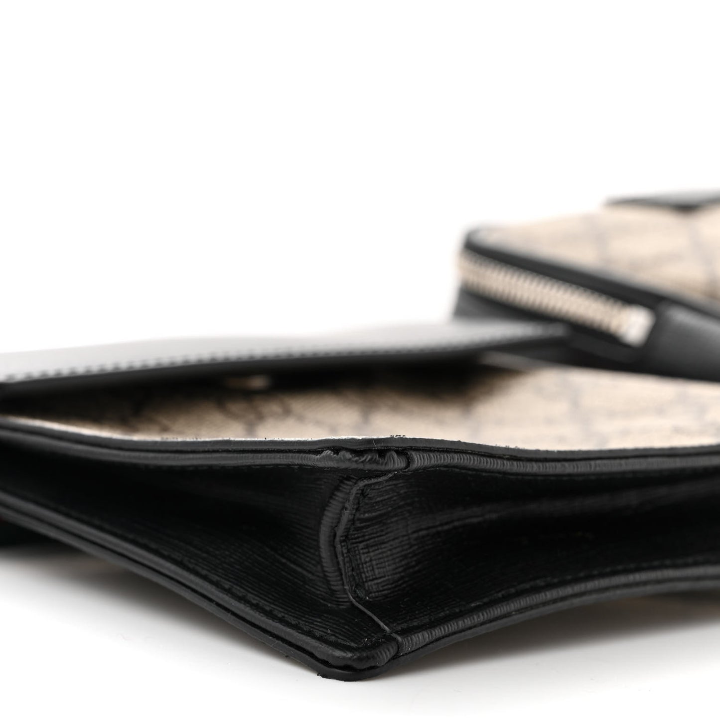 GG Supreme Monogram Web Belt Bag Black
