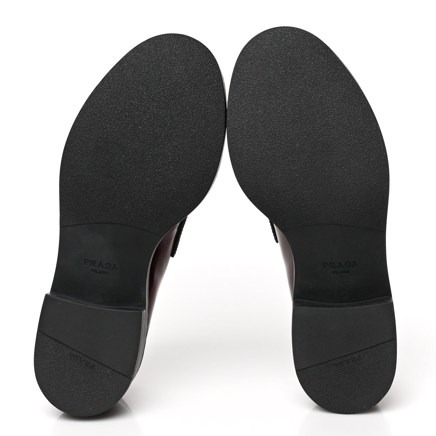 Brushed Calfskin Metal Triangle Logo 50mm Loafers 37 Porpora Fume