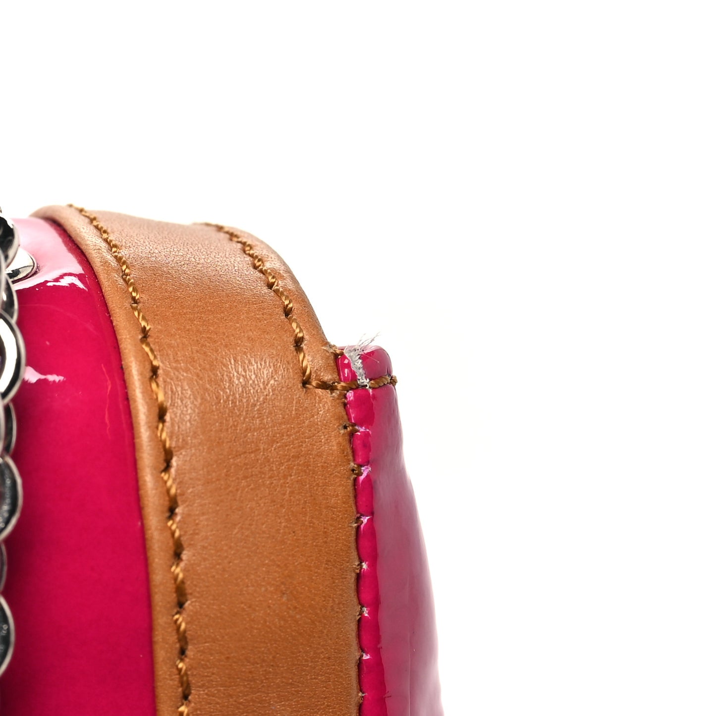 Patent Calfskin Sweety Charity Crossbody Bag Pink