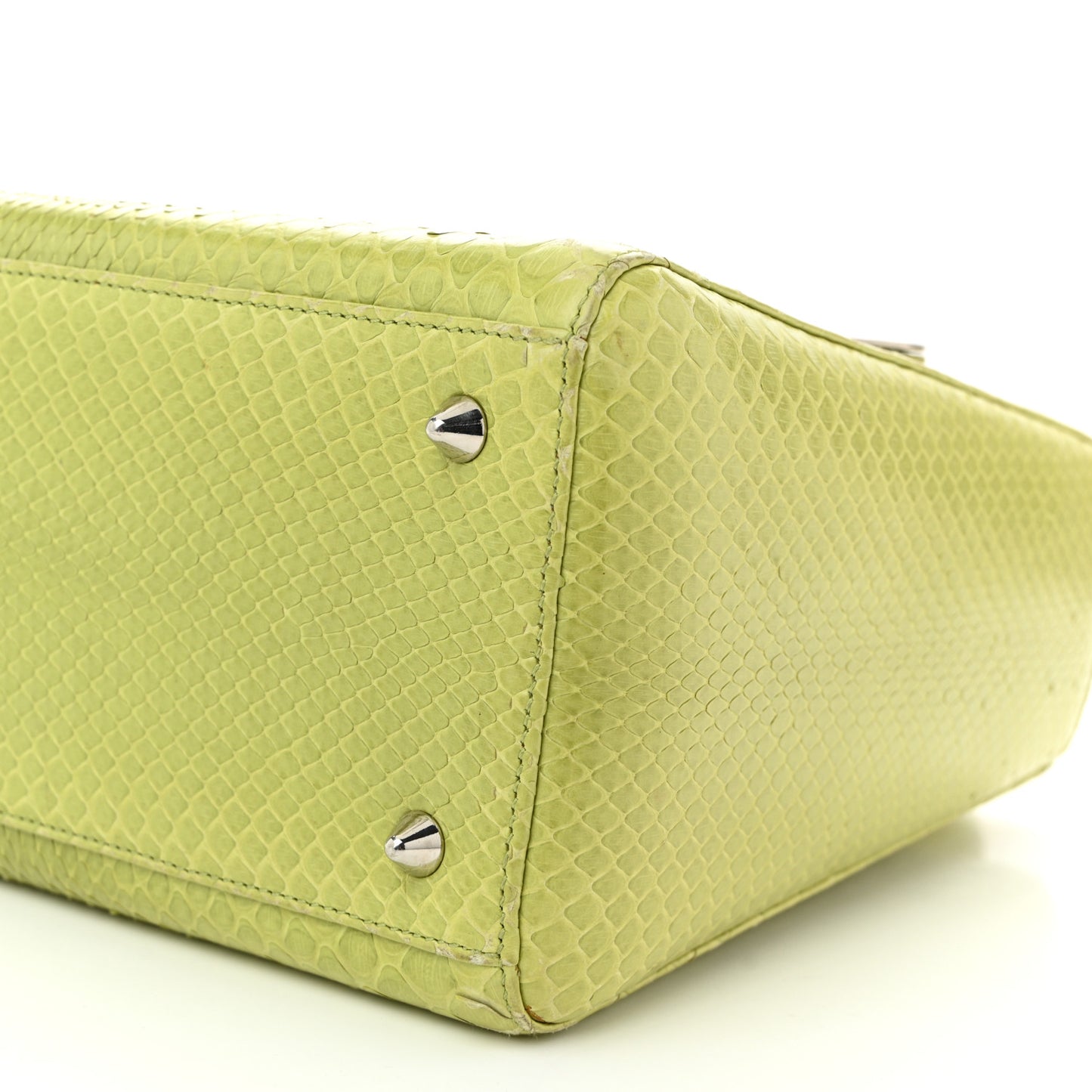 Snakeskin Medium Lady Dior Green