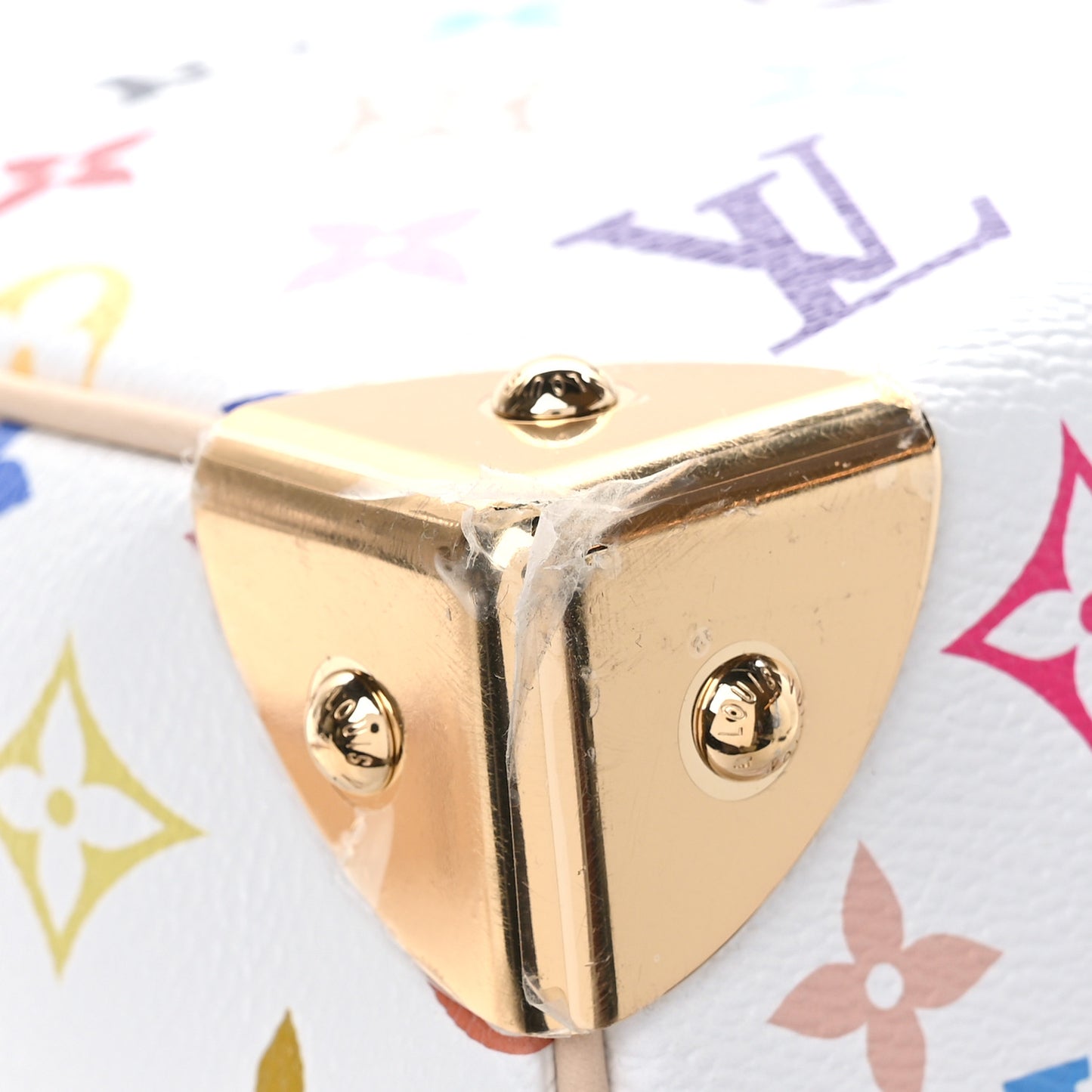 LV X TM Monogram Multicolor Keepall Bandouliere 45 White