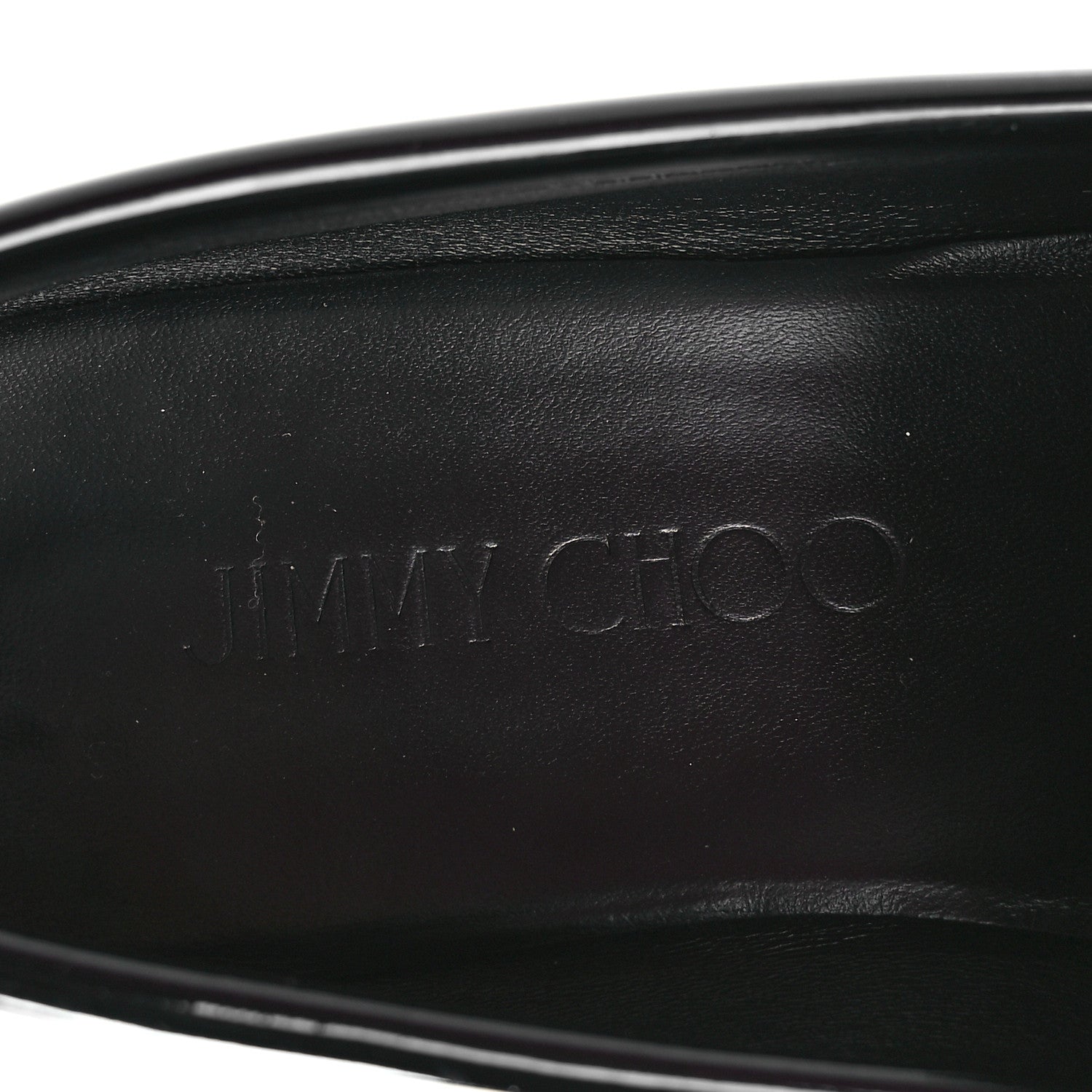 Jimmy Choo Patent Pearl Addie Loafers 40.5 Black 7 of 7