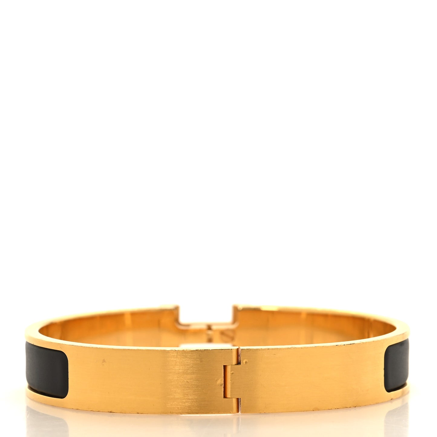 Matte Enamel Narrow Clic Clac HH Bracelet Black