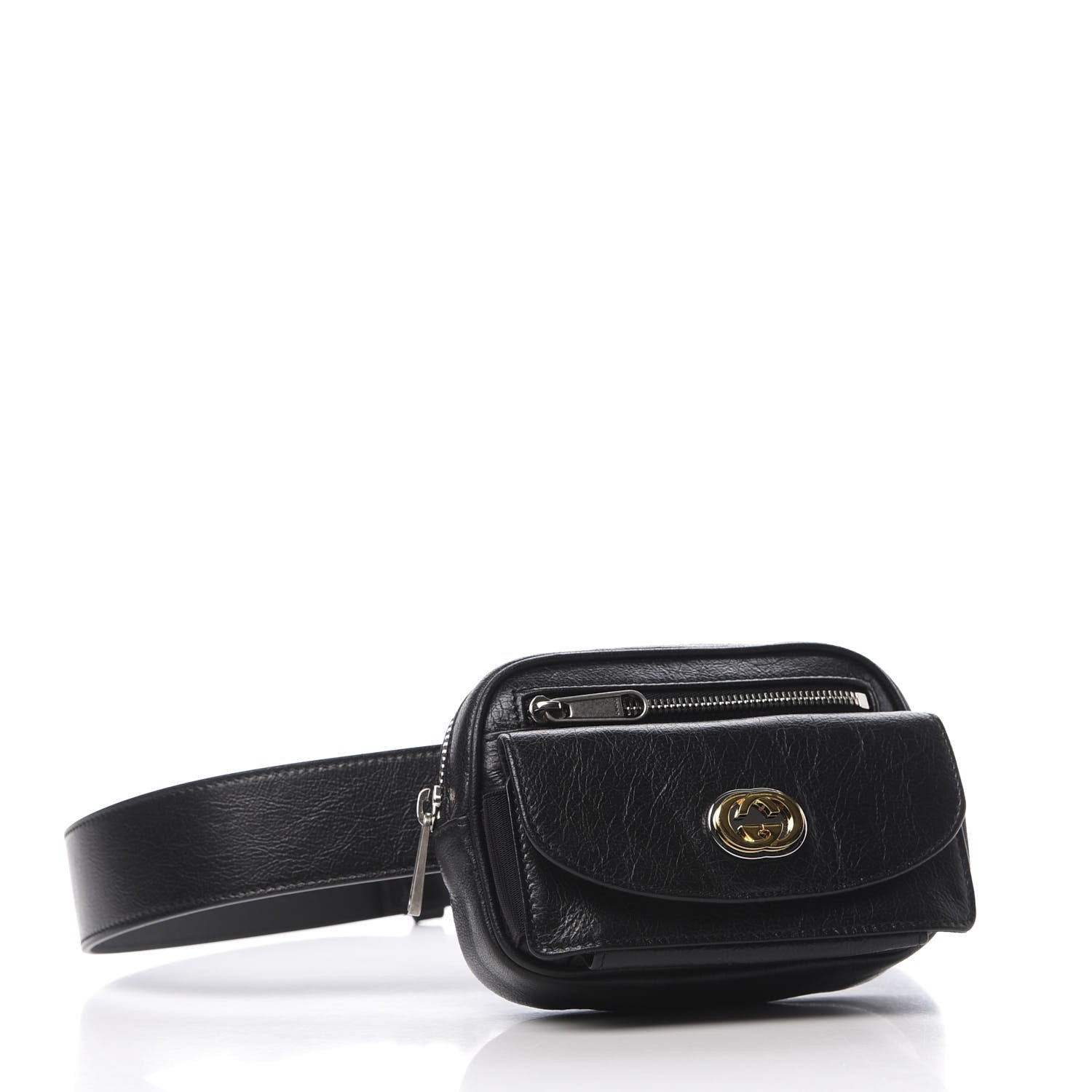 Gucci Fluffy Calfskin Mini Morpheus Belt Bag 90 36 Black 4 of 12