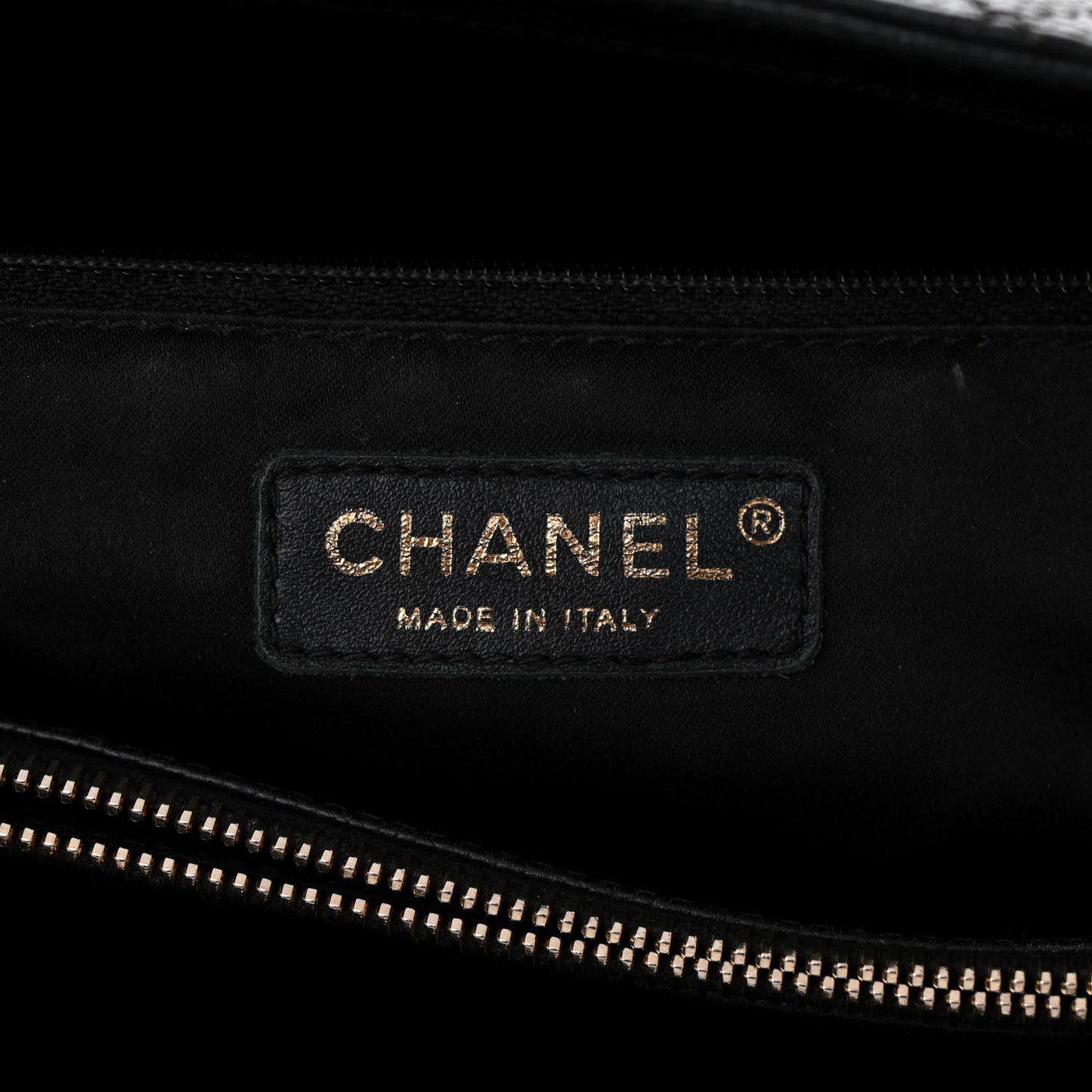 Caviar Quilted Grand Shopping Tote GST Black