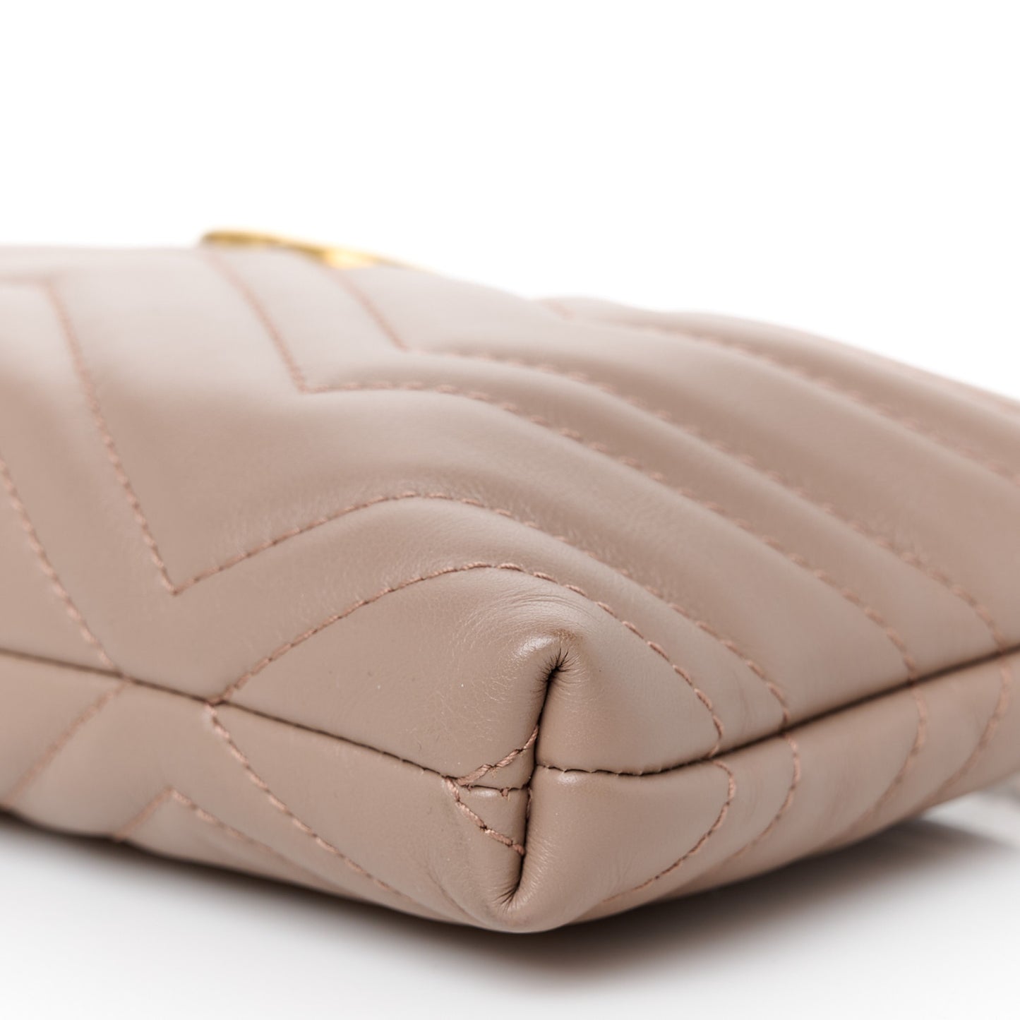 Calfskin Matelasse Mini GG Marmont Chain Bag Porcelain Rose
