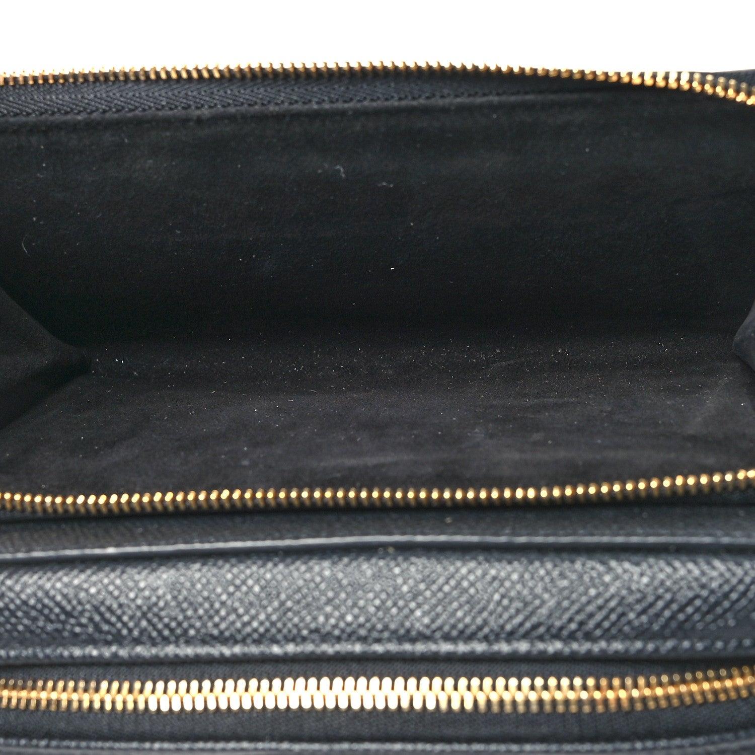 Christian Dior Grained Calfskin Caro Double Pouch Black 5 of 9