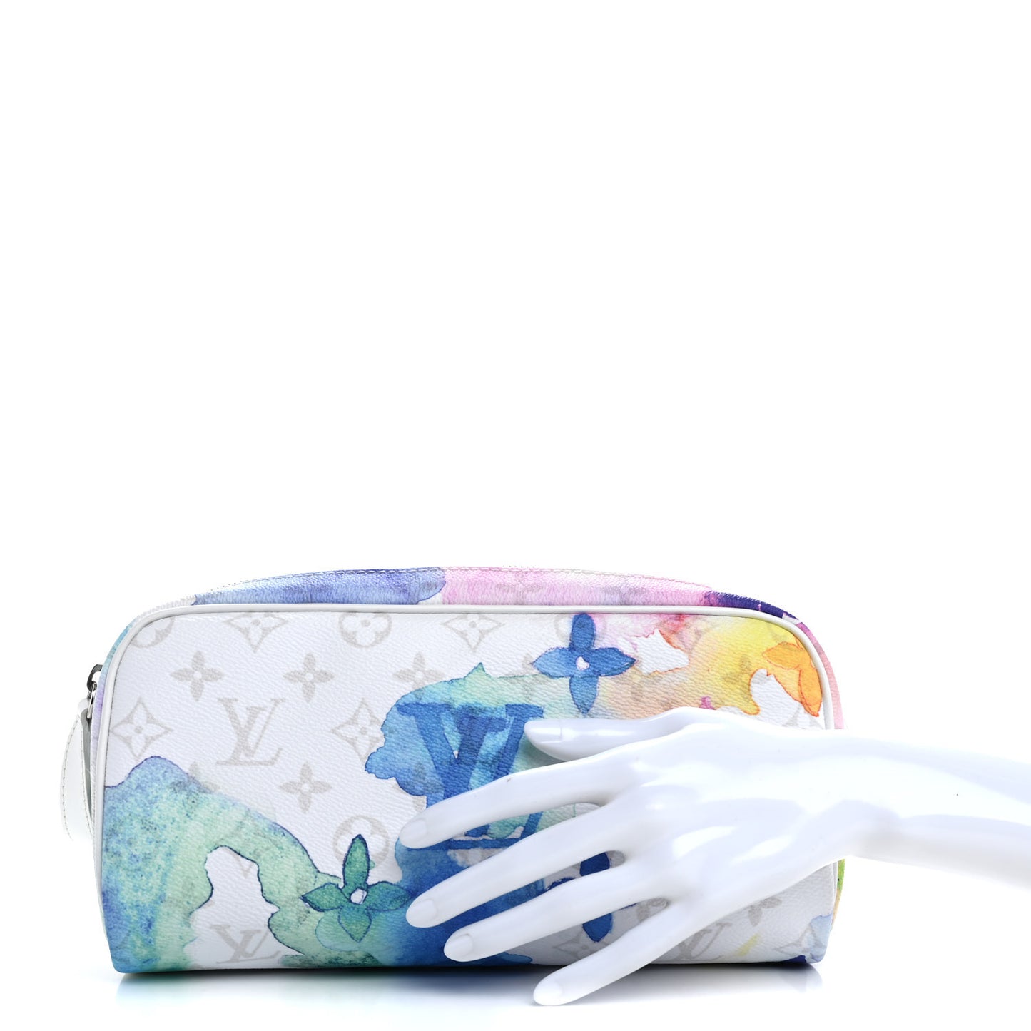 Monogram Watercolor Dopp Kit Toilet Pouch Multicolor