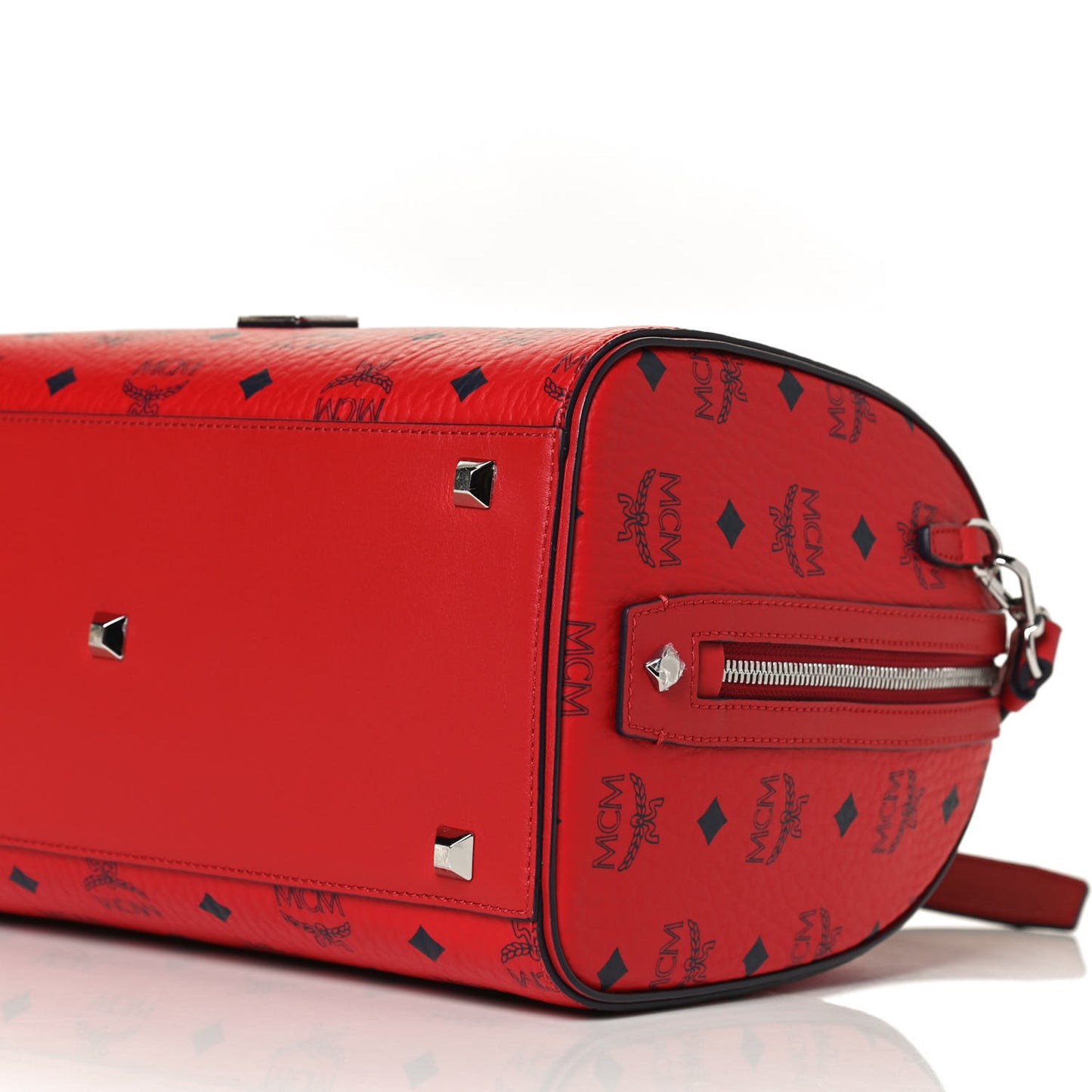 Visetos Medium Essential Boston Bag Red