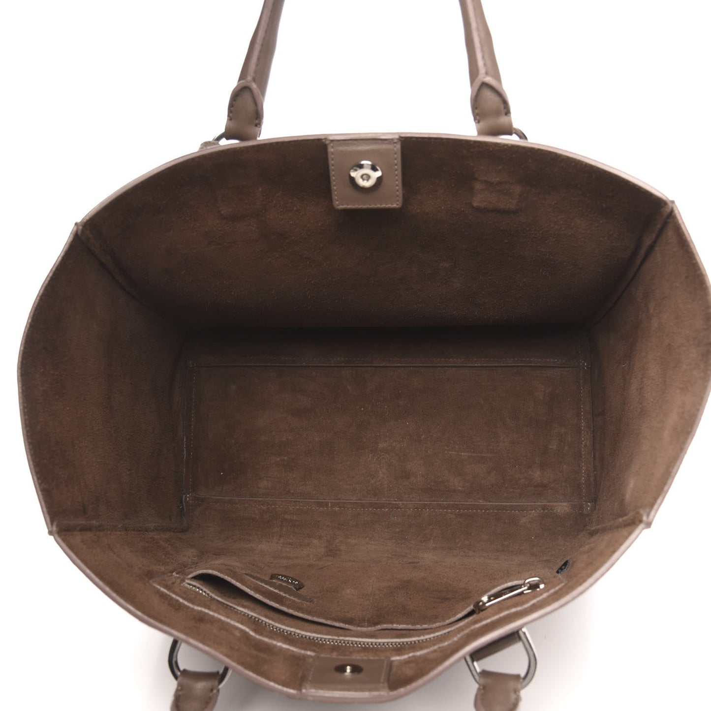 Silky Calf Medium Willow Tote Taupe