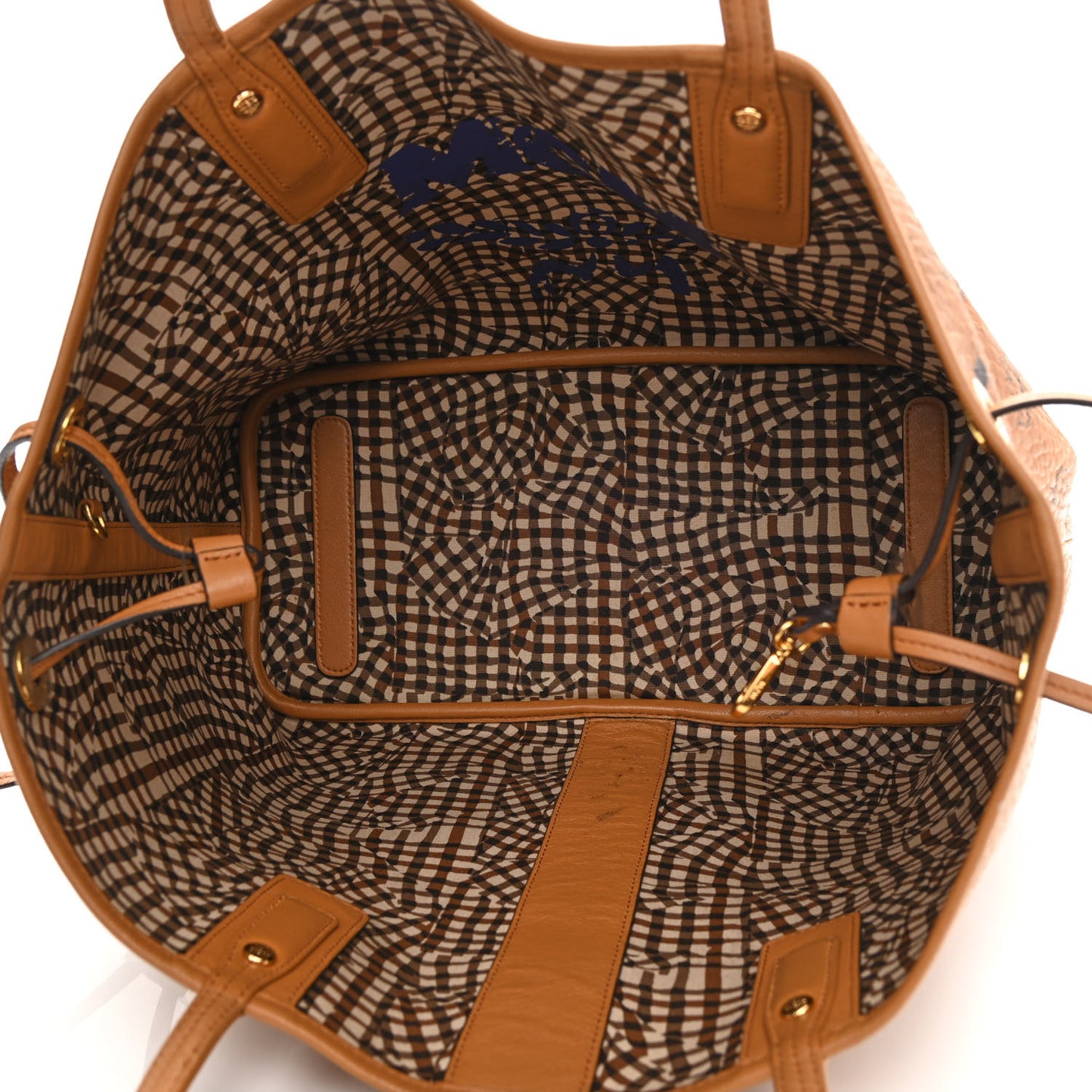 Visetos Medium Liz Reversible Shopper Tote Cognac