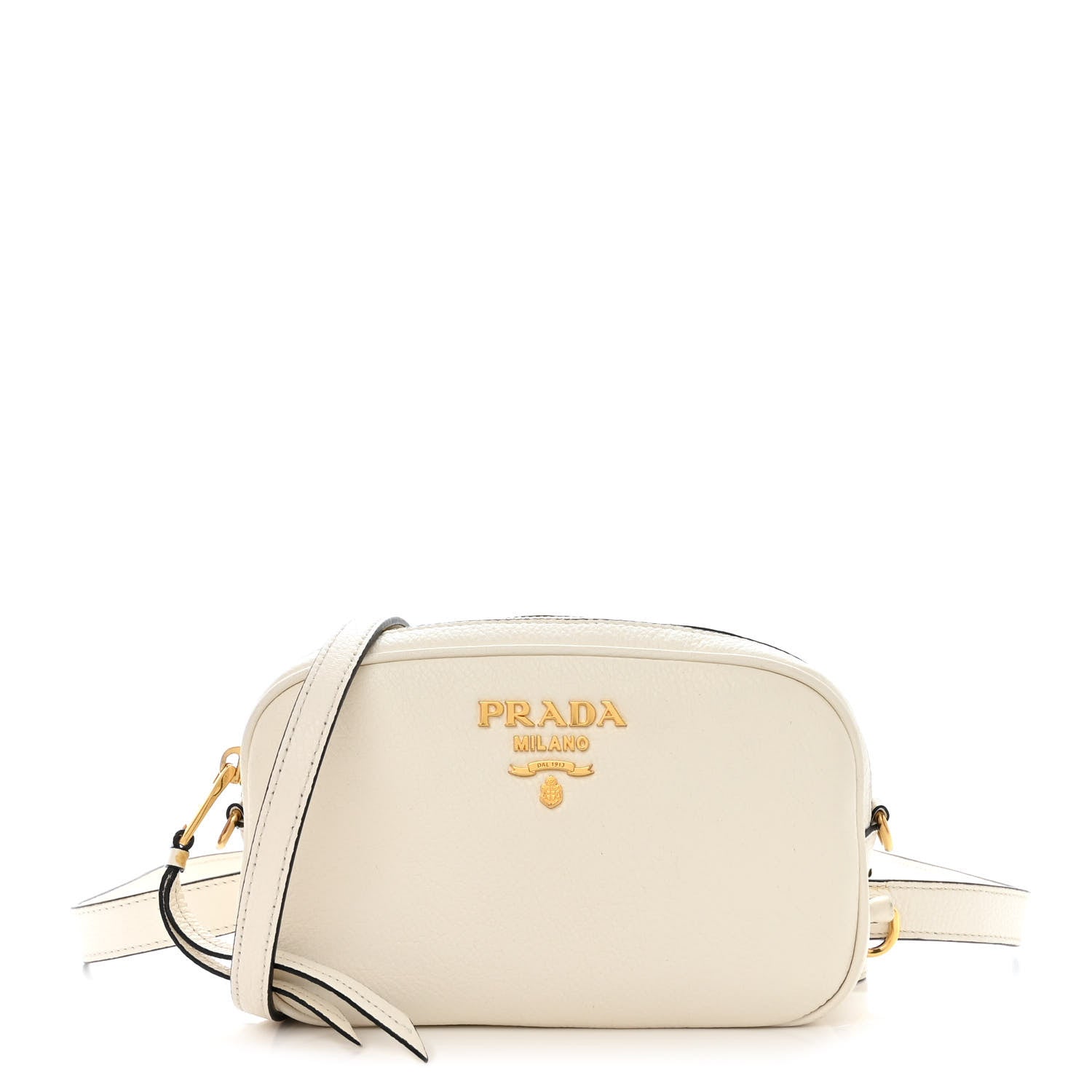 Prada Vitello Daino Camera Crossbody Bianco 1 of 12
