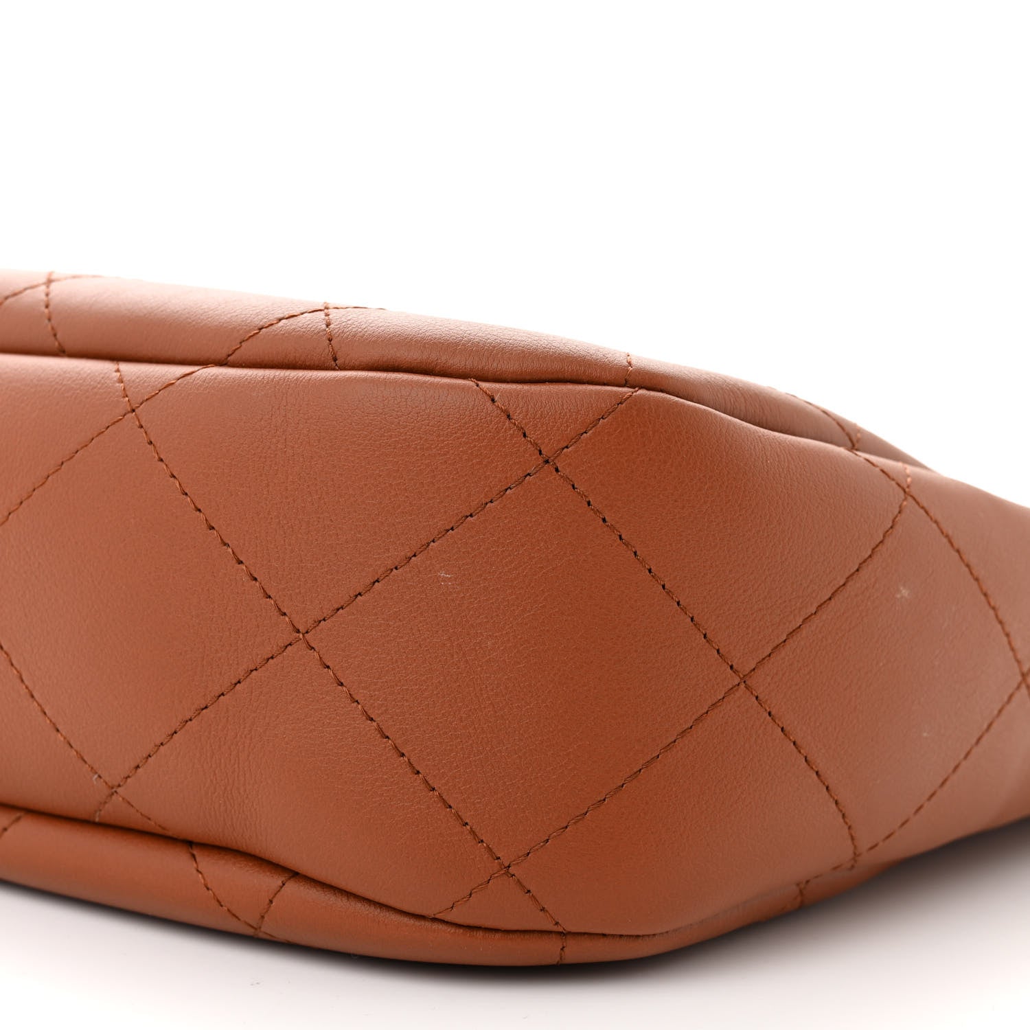 Chanel Calfskin Quilted Braided Handle Chain Hobo Brown 10 of 14