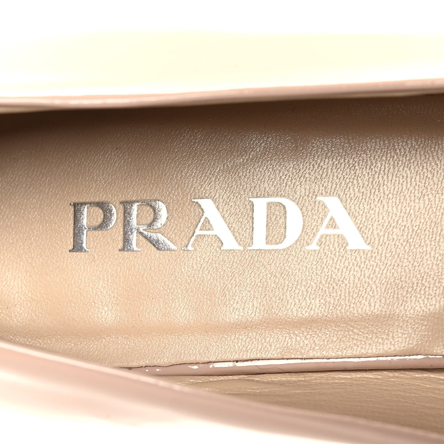 Patent Triangle Ballerina Flats 39.5 Cipria