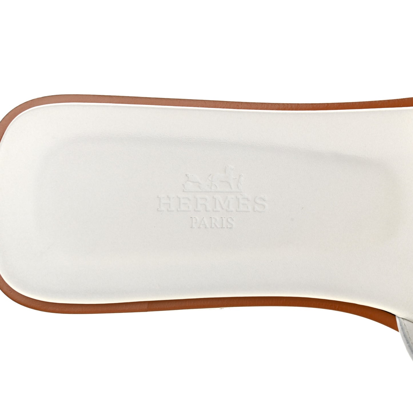 Box Calfskin Oran Sandals 36 White